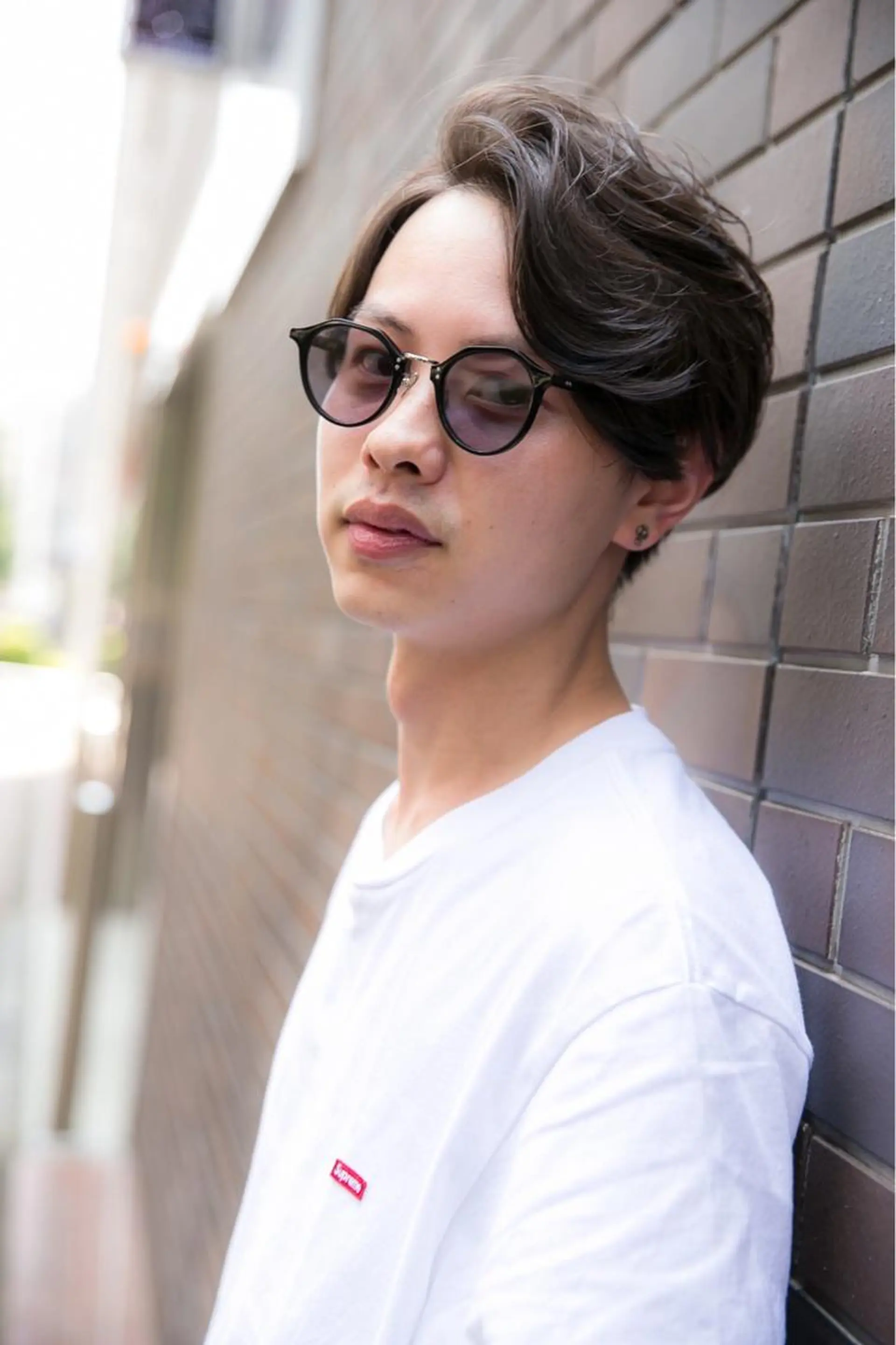 ショート カラー パーマ メンズ 学生（メンズ向け） 学生 新宿駅近♡友達とOK 🦋W -ワット -のヘアスタイル