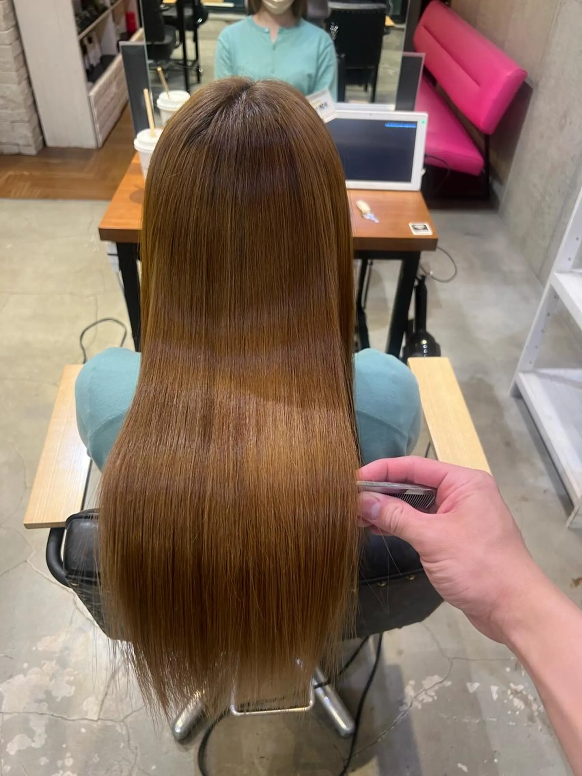 ロング カラー ✨縮毛矯正/髪質改善 錦糸町/松坂拓馬のヘアスタイル