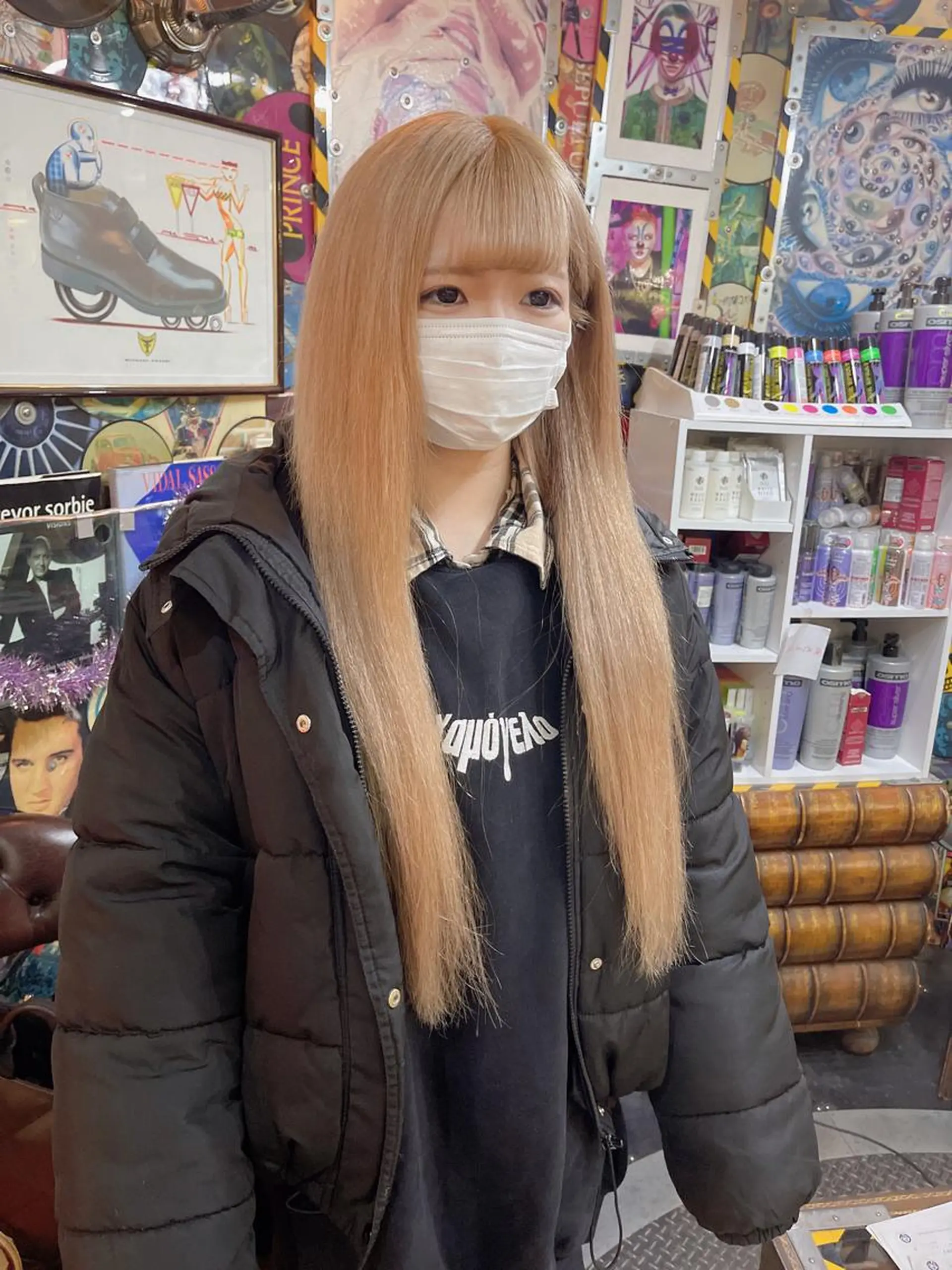 ロング カラー ヘアアレンジ 編み込みエクステ ブリーチ ケアブリーチ ハイトーンカラー ボブ 🌈派手髪エクステ ブレイズ🌈ひろとのヘアスタイル