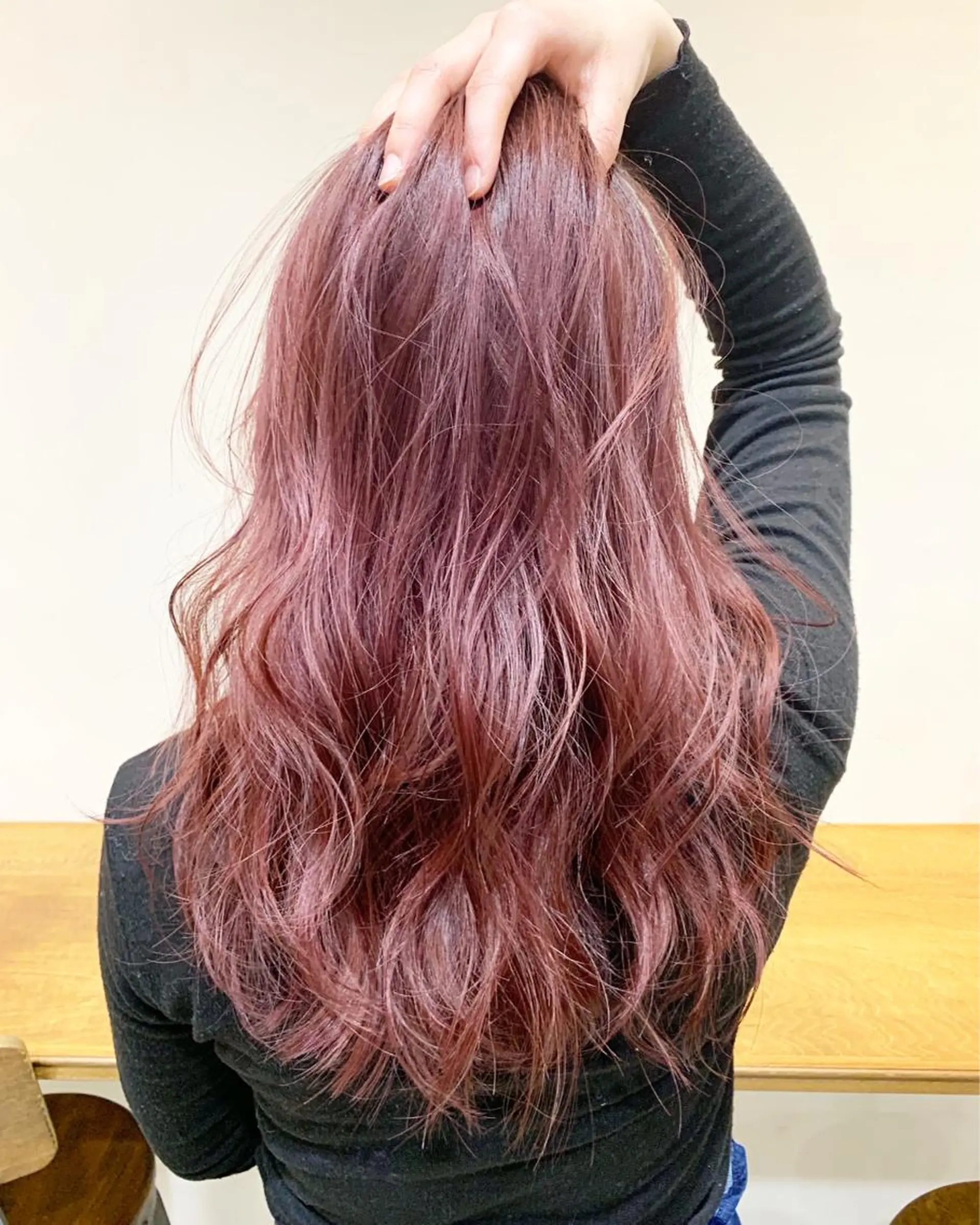 ロング アッシュ ピンクラベンダー カット ヘアカラー トリートメント ヘッドスパ ヘアセット 大宮/山口 竣也のヘアスタイル