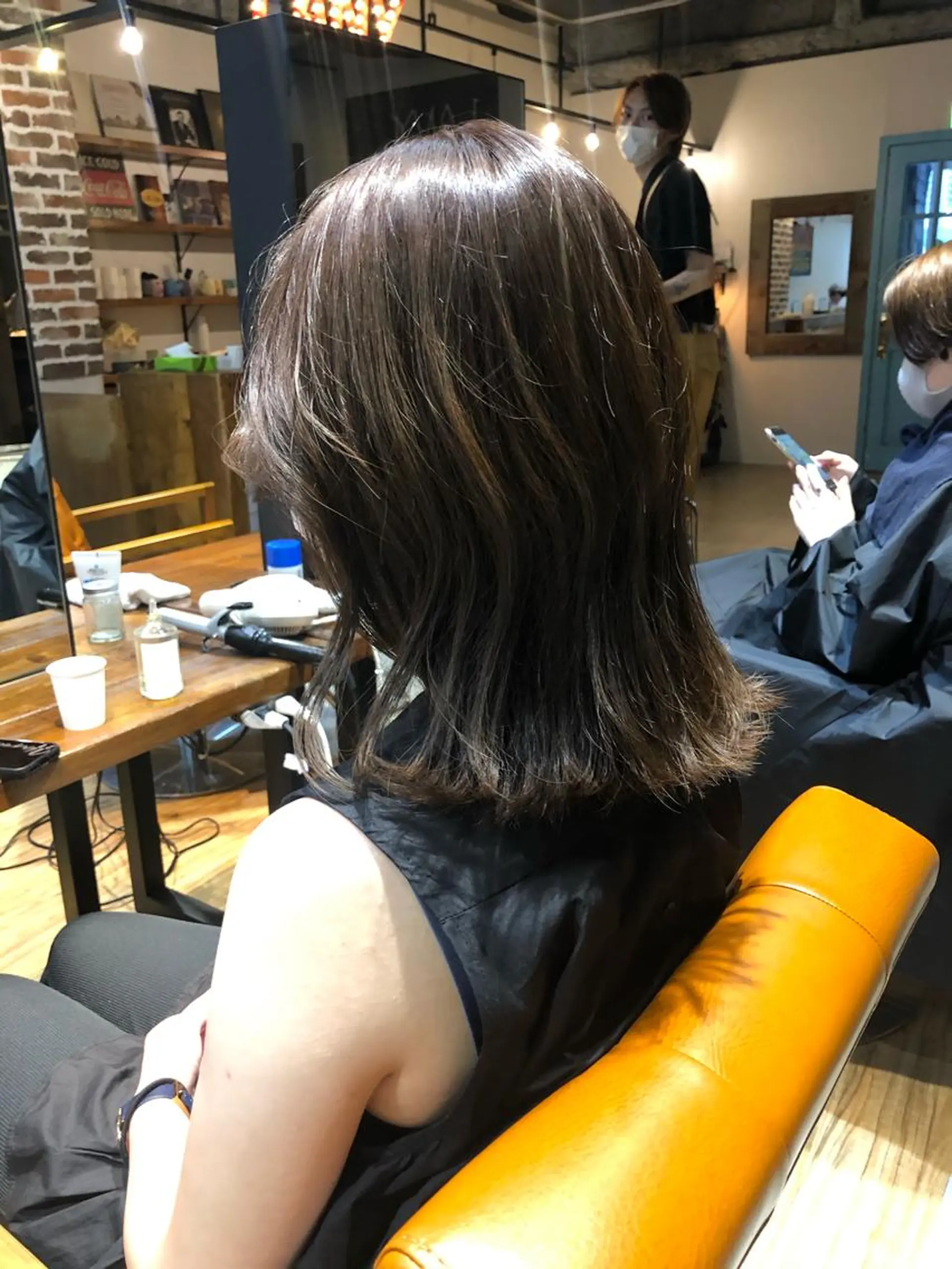 ミディアム カラー カット ヘアカラー トリートメント ヘアセット 🌟小顔カット🌟 レイヤーカットボブのヘアスタイル