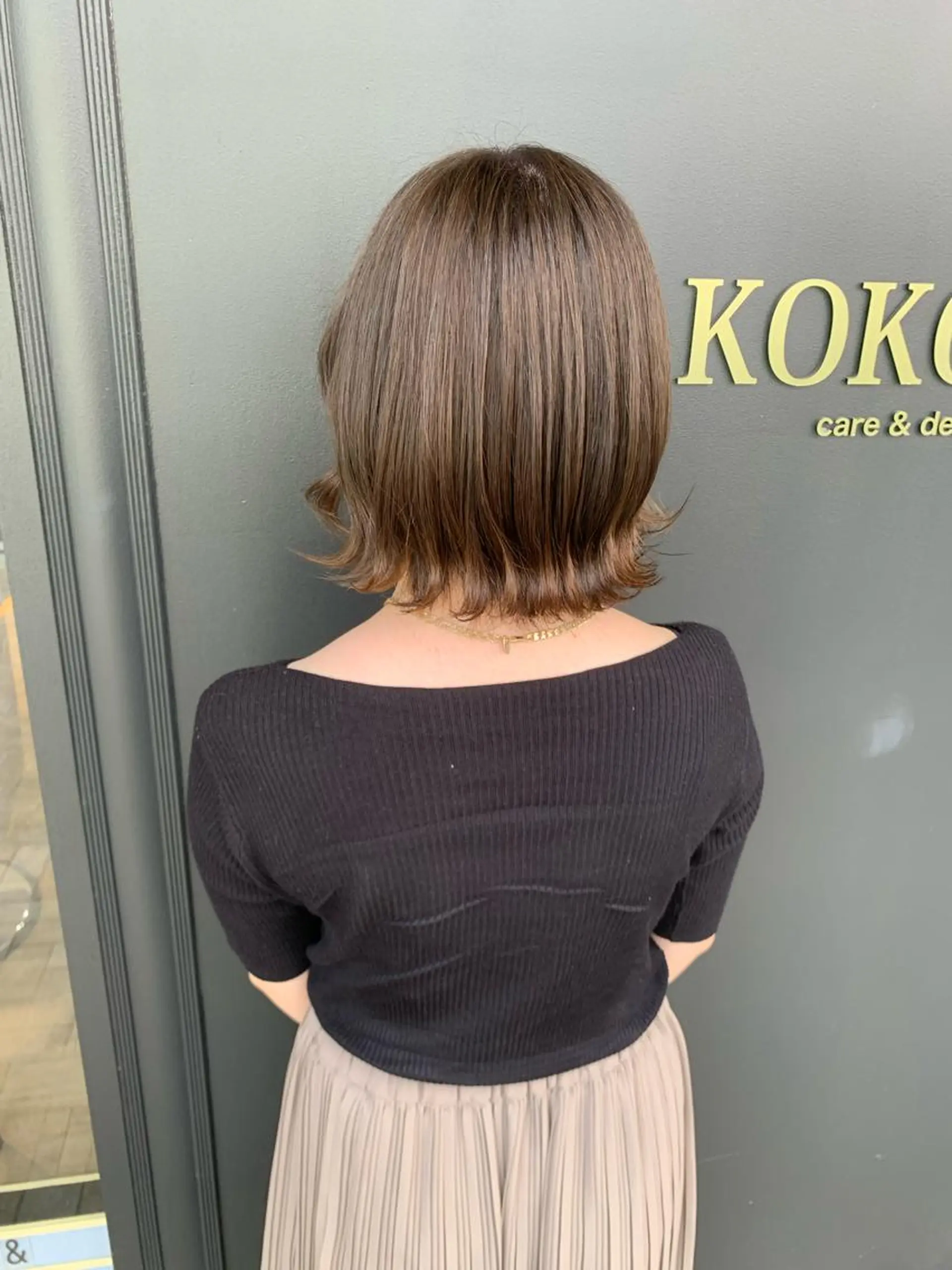 ミディアム カラー アッシュ アッシュグレー アッシュグレージュ 透明感カラー グレージュ カット ヘアカラー トリートメント 艶髪レイヤー上田 紗也🇰🇷💗のヘアスタイル