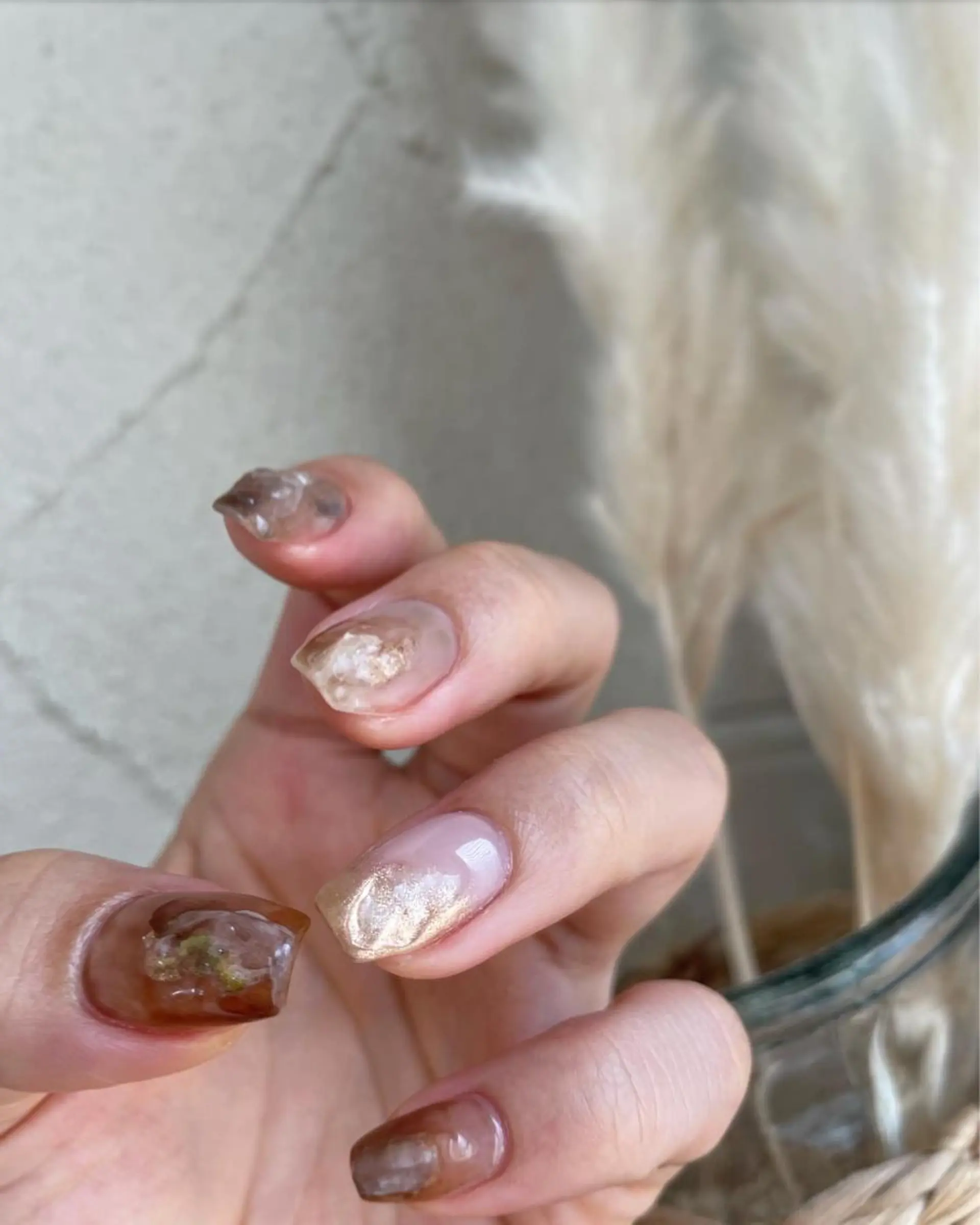 ネイル ハンドネイル 𝑡𝑖𝑎𝑚𓂃 きむらゆきののネイルデザイン