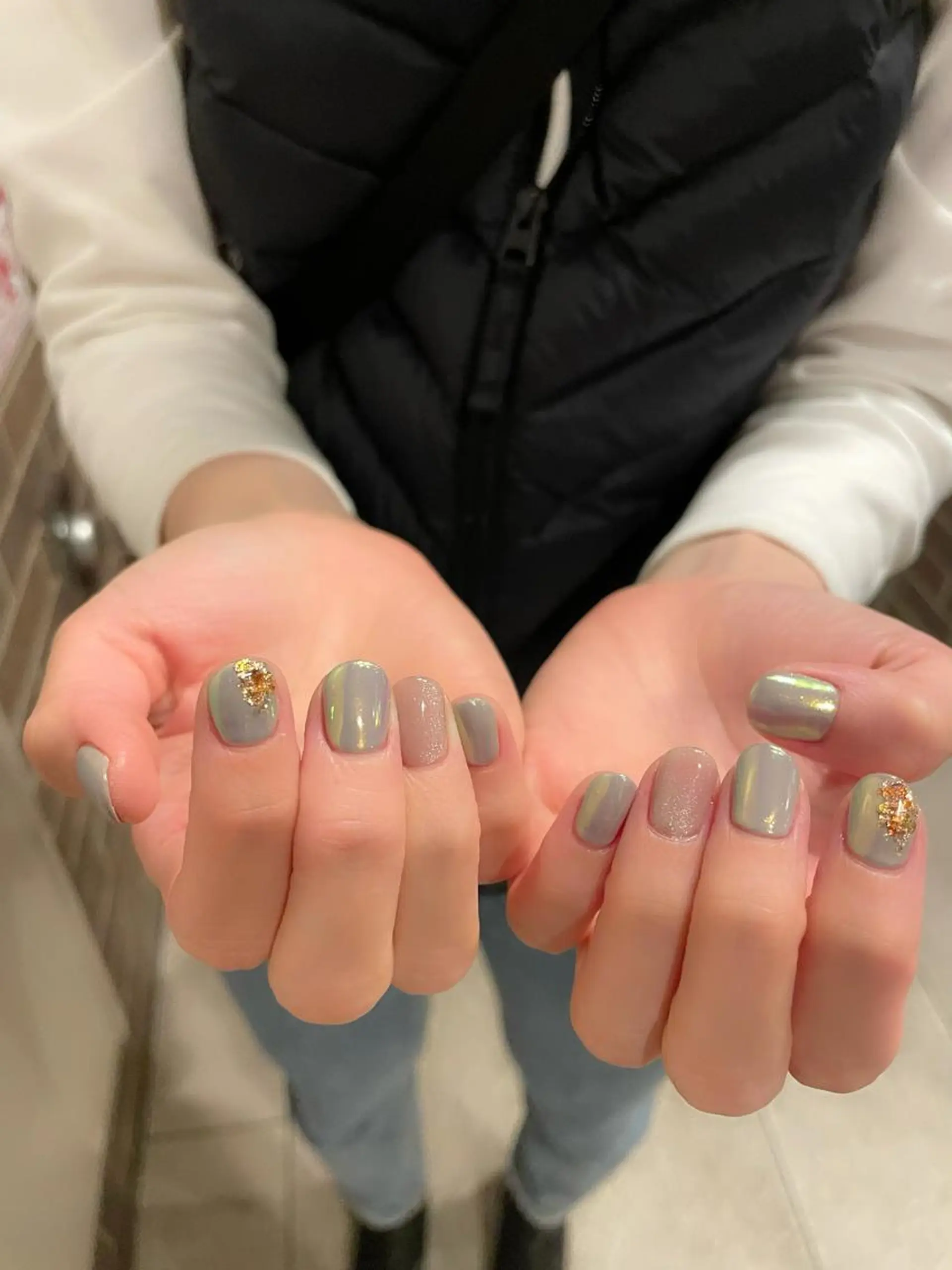 ネイル アートネイル マグネットネイル with hues AYAのネイルデザイン