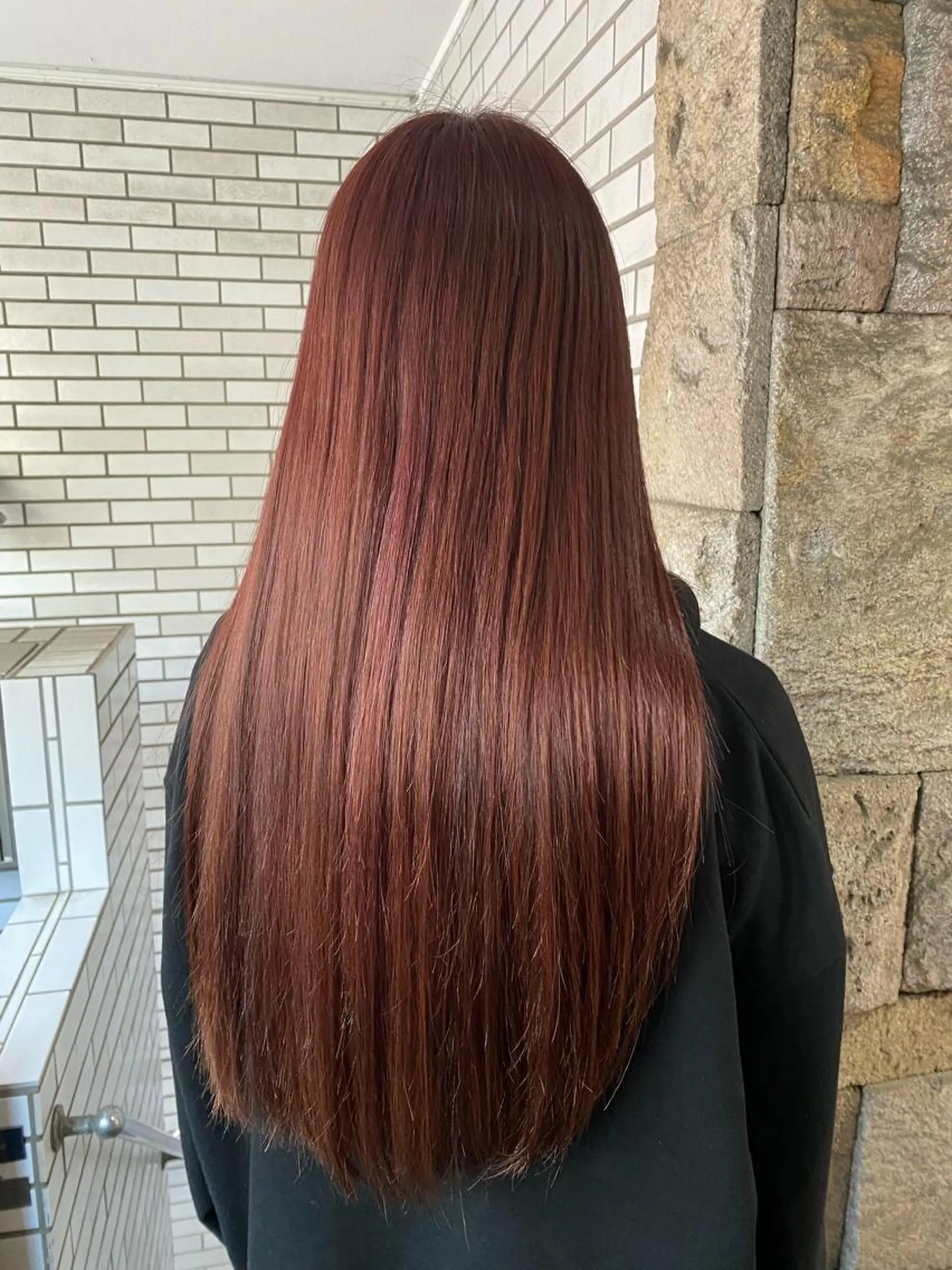 ロング カラー ピンクカラー カット ヘアカラー トリートメント 萩原 凌✄﻿のヘアスタイル