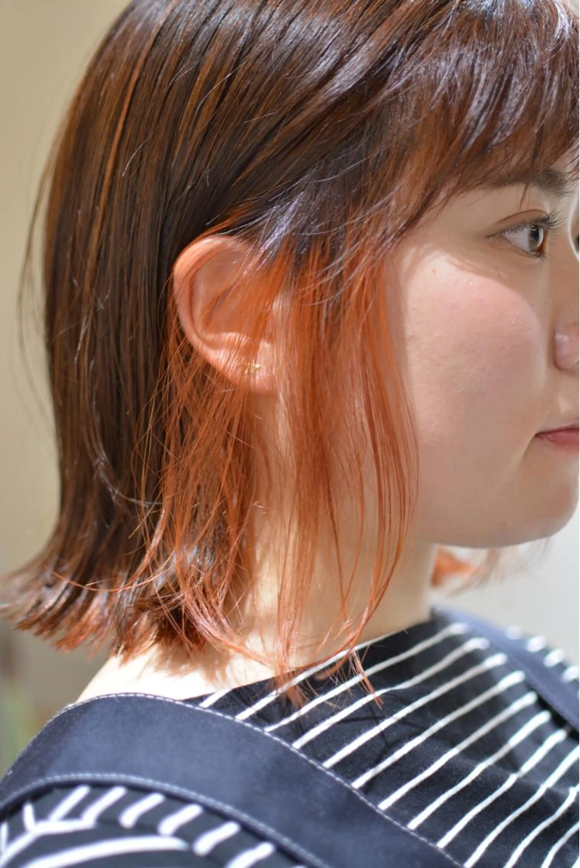 ミディアム カット ヘアカラー トリートメント 木村 創造🌟 デザインカラーお任せのヘアスタイル