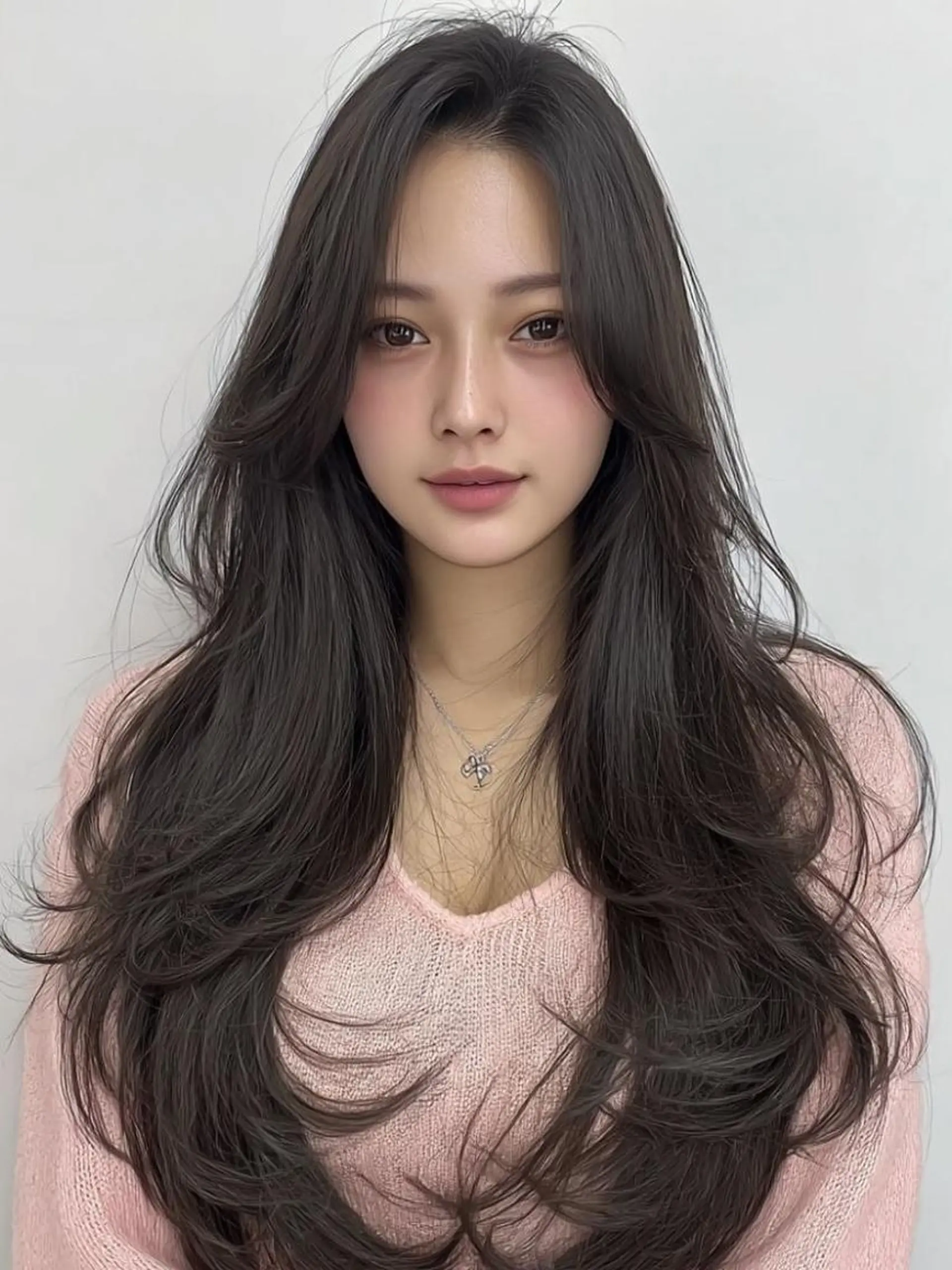 カラー ロング ✂韓国レイヤー 🦋みやび🪽のヘアスタイル