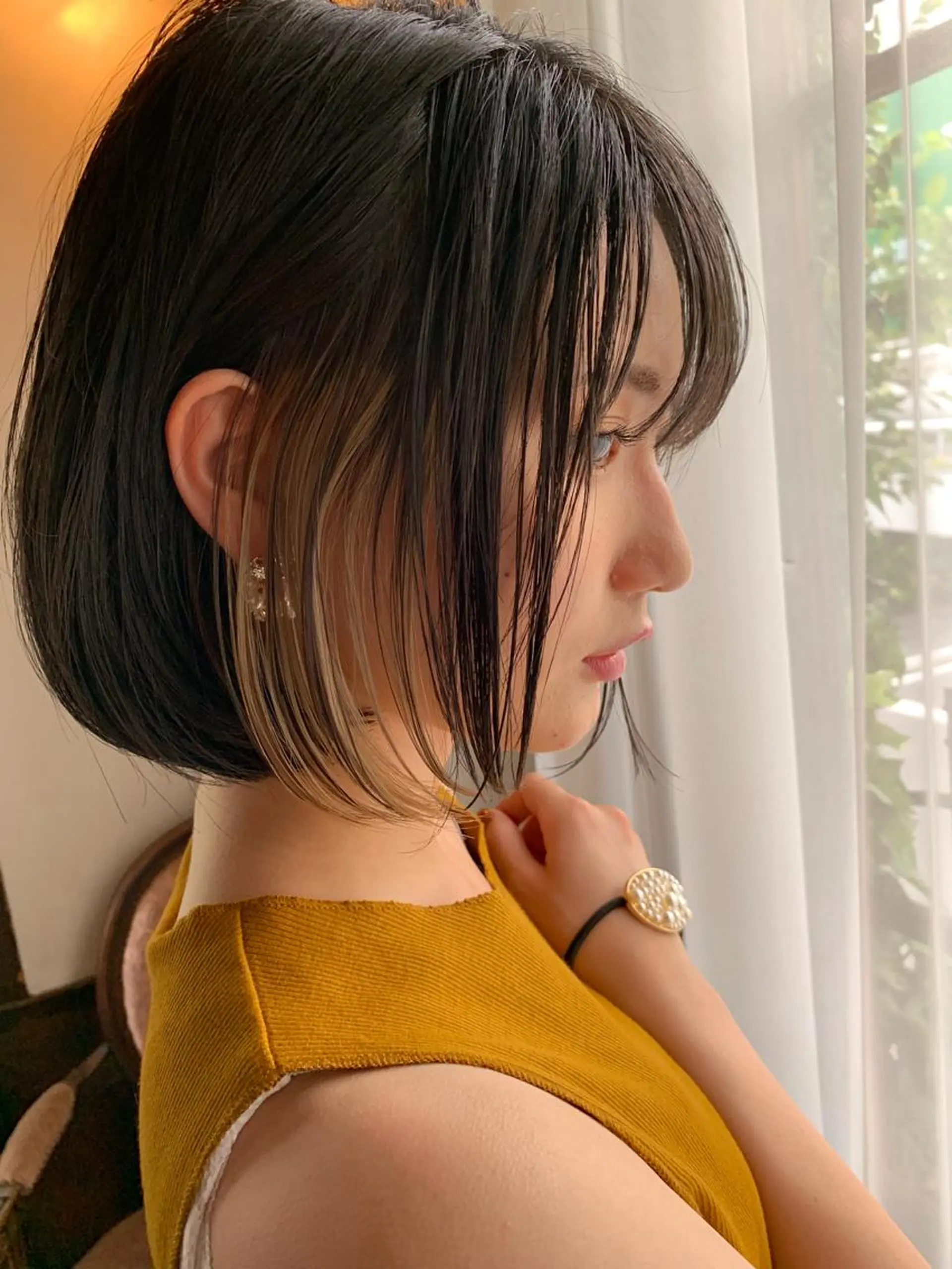 ショート カラー パーマ ヘアアレンジ レイヤー&カラー 人気美容師倉崎涼のヘアスタイル