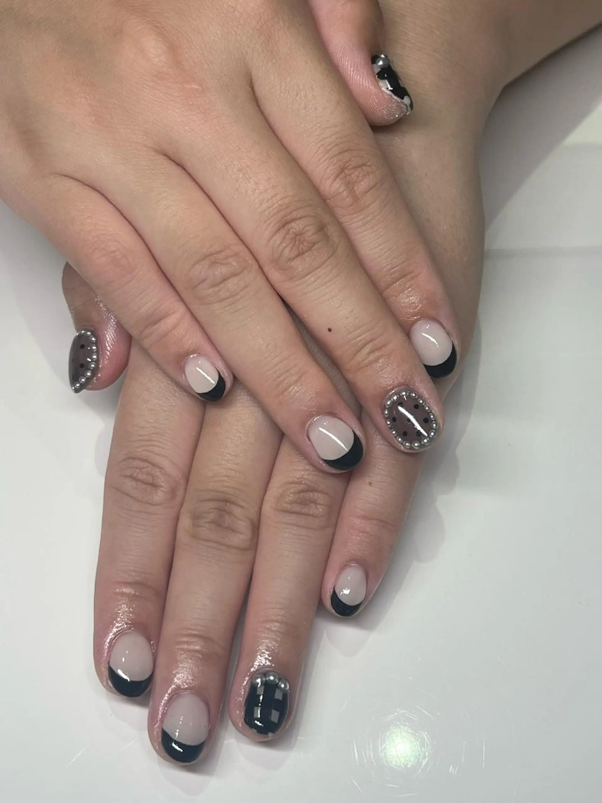 ネイル アートネイル フレンチネイル ガーリー Ribbon佐野店 小泉のネイルデザイン