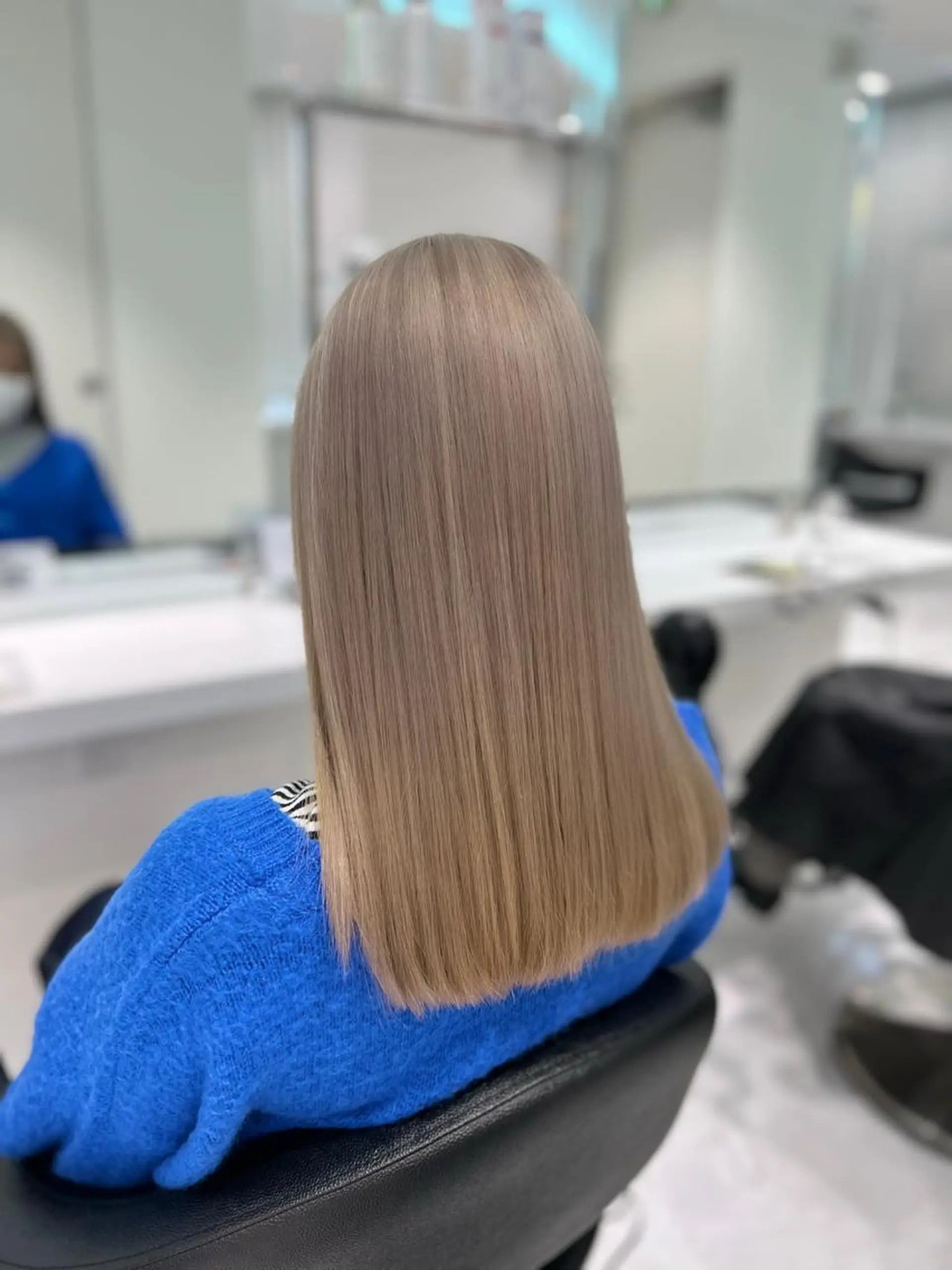 ロング ヘアカラー トリートメント ヘッドスパ ヘアセット まつパ/ケア ブリーチ/sEnAのヘアスタイル