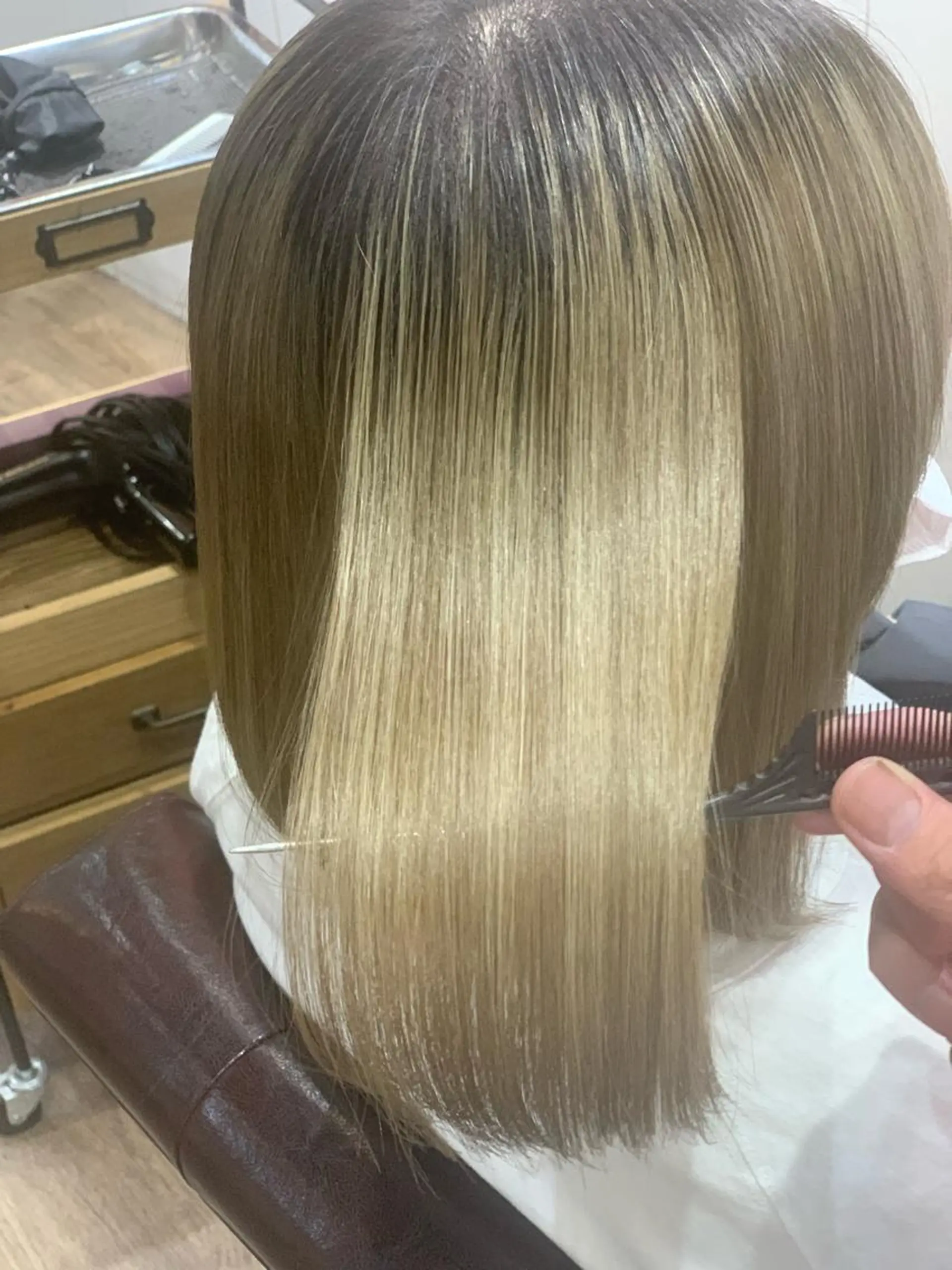 ミディアム トリートメント 前井 正人のヘアスタイル