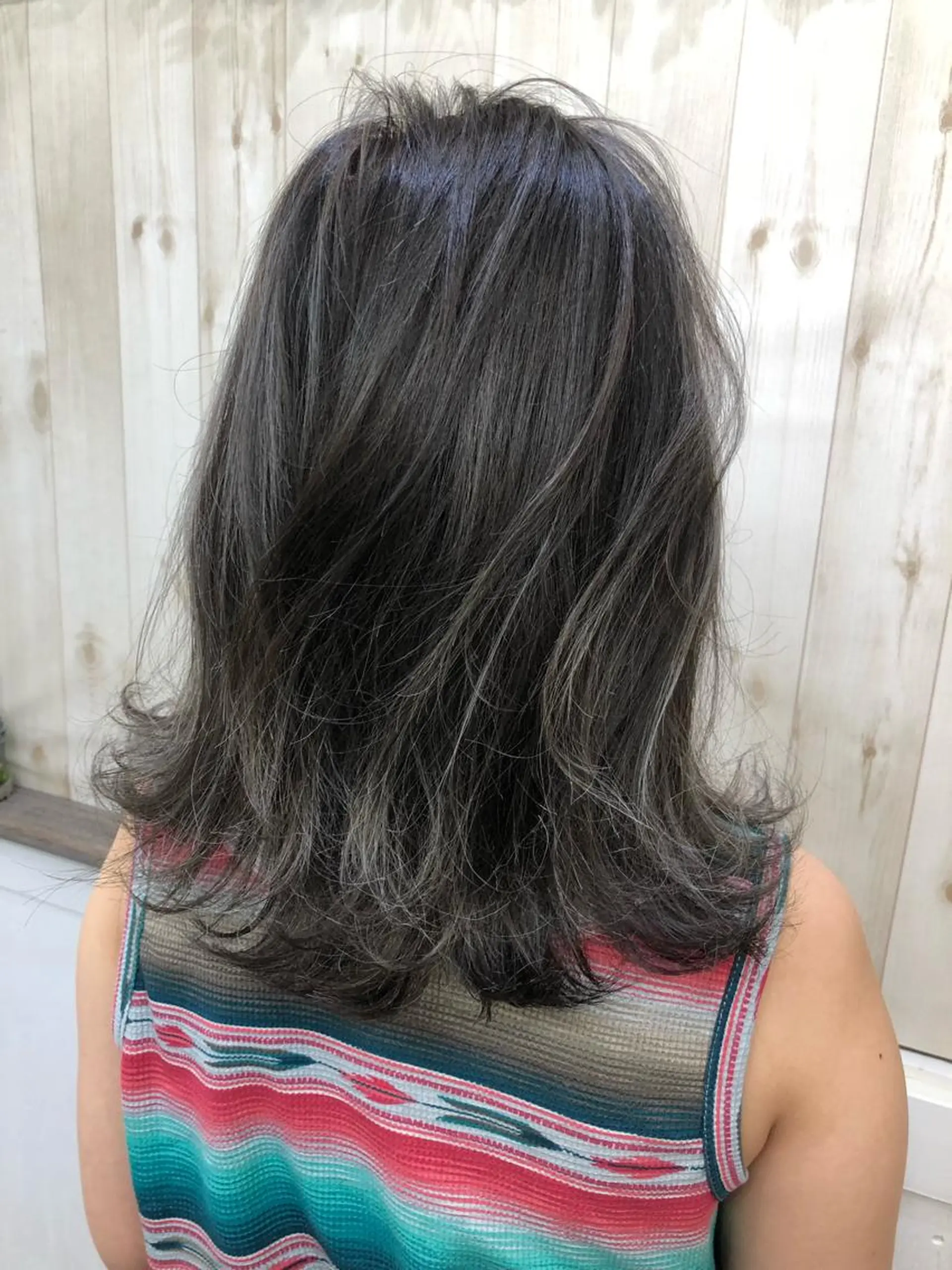 ミディアム ハイライト ヘアカラー PSY(サイ)池袋 金田尚久🎨のヘアスタイル