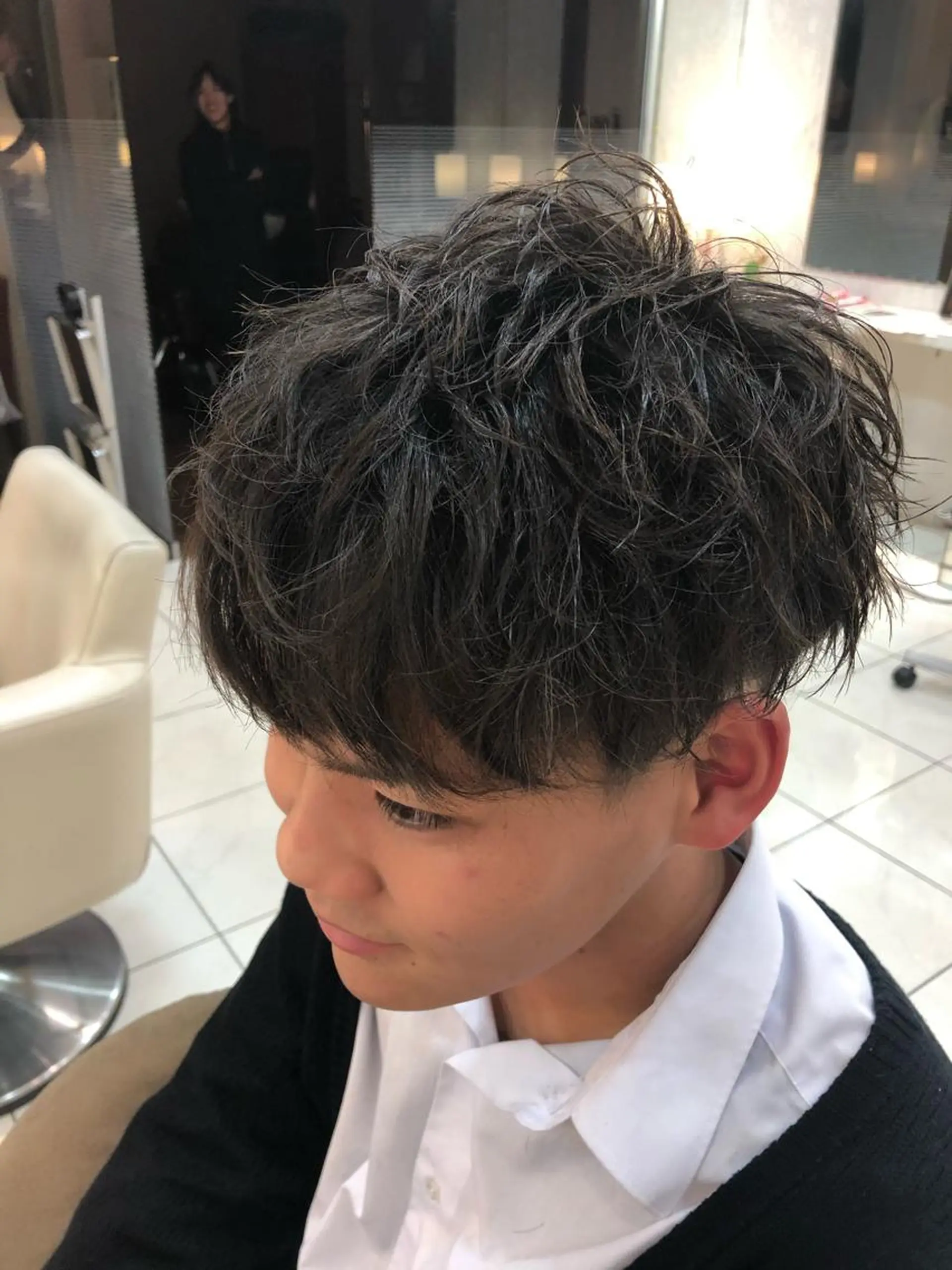 メンズ マッシュ メンズパーマ カット 神田 澪史のヘアスタイル