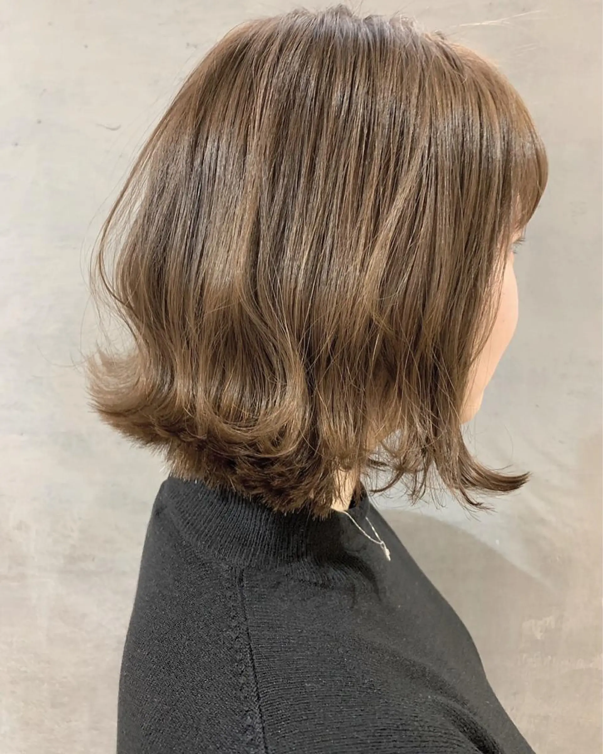 ミディアム カラー カット ヘアカラー トリートメント ツキノキ ミナのヘアスタイル