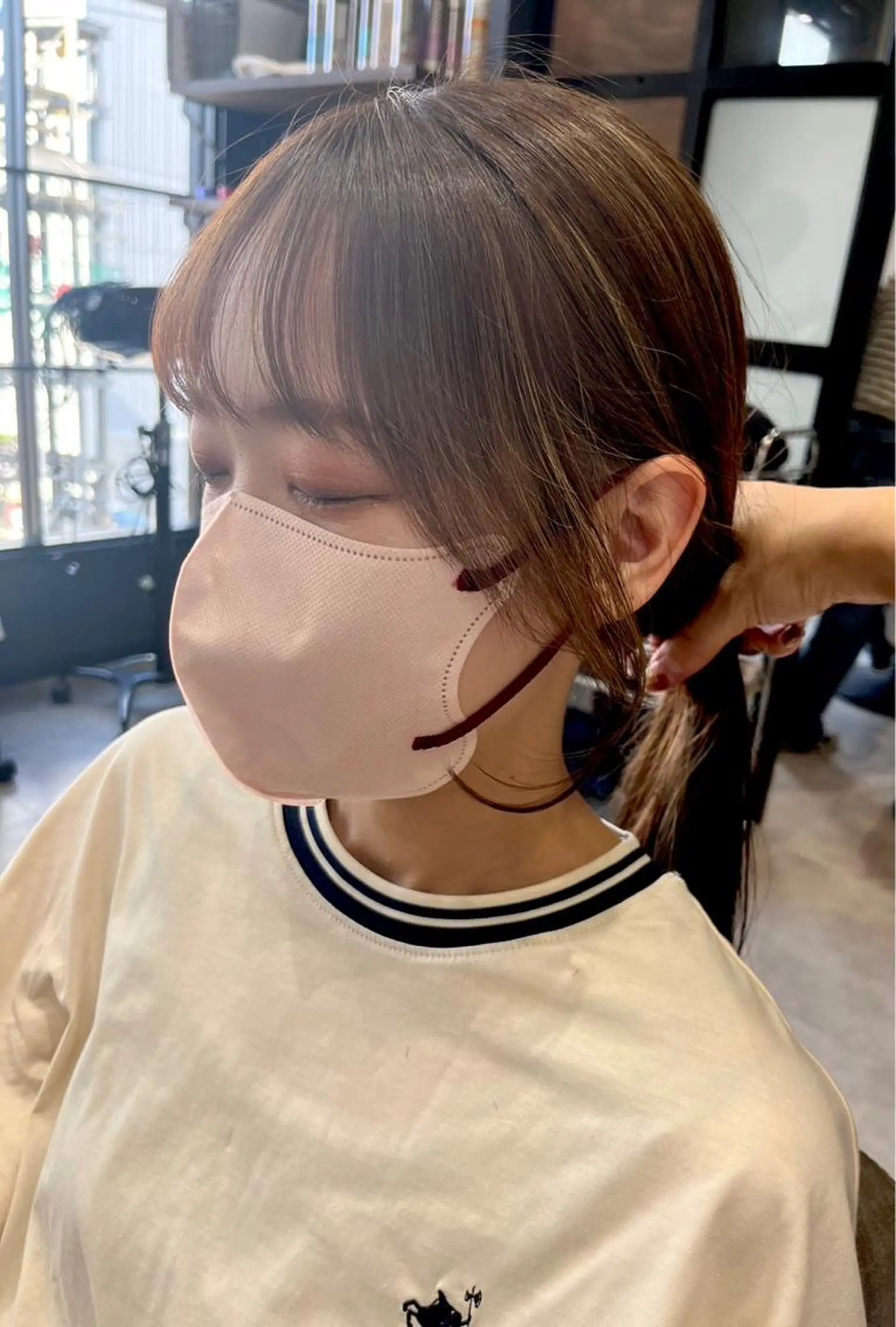 ロング 韓国カット/透明感 Re.Labo岡本のヘアスタイル