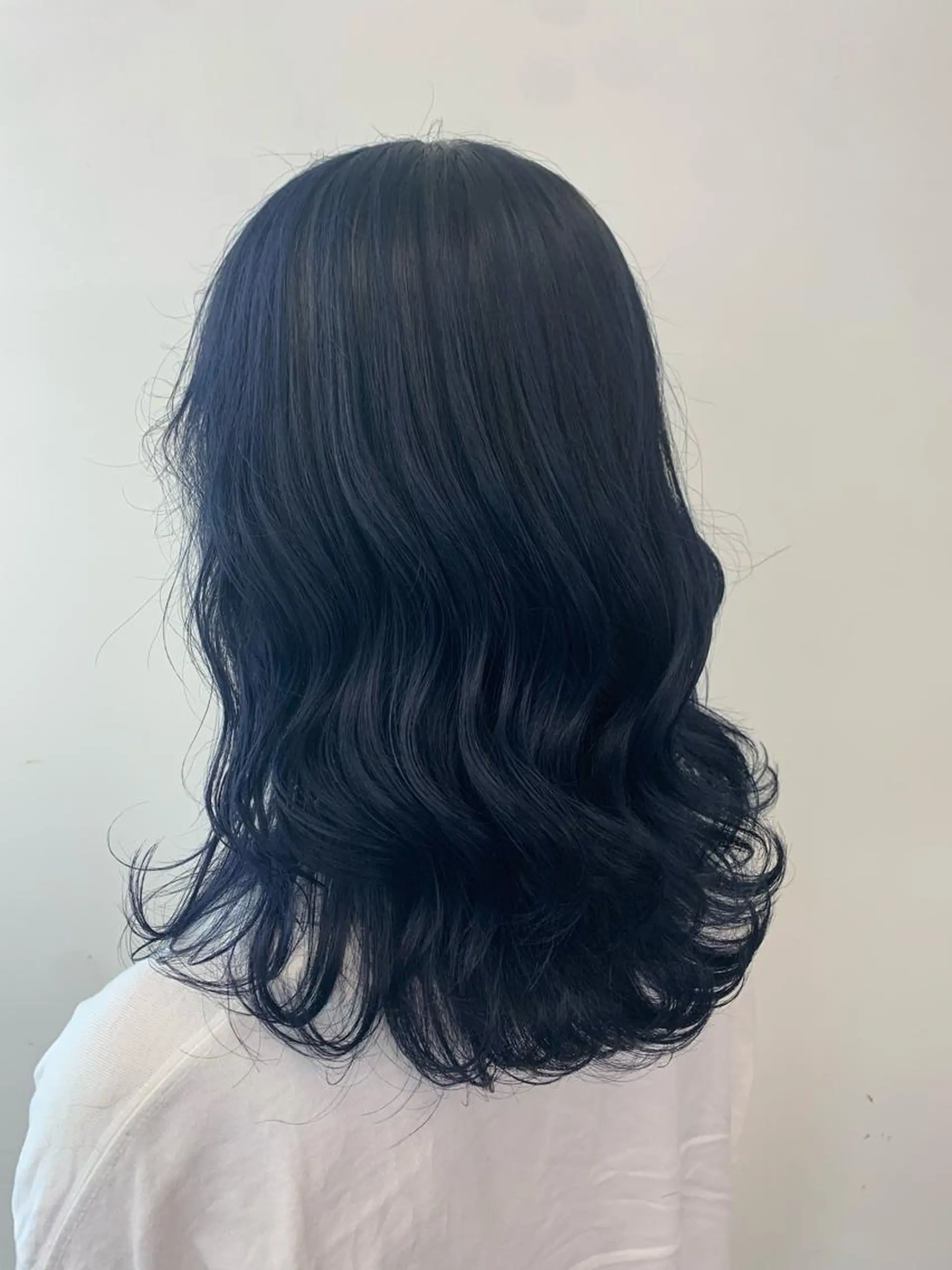 セミロング カラー ヘアアレンジ キッズ バレイヤージュ ブルーカラー レイヤーカット ヘアカラー Arumeria ❄️富澤翼❄️のヘアスタイル