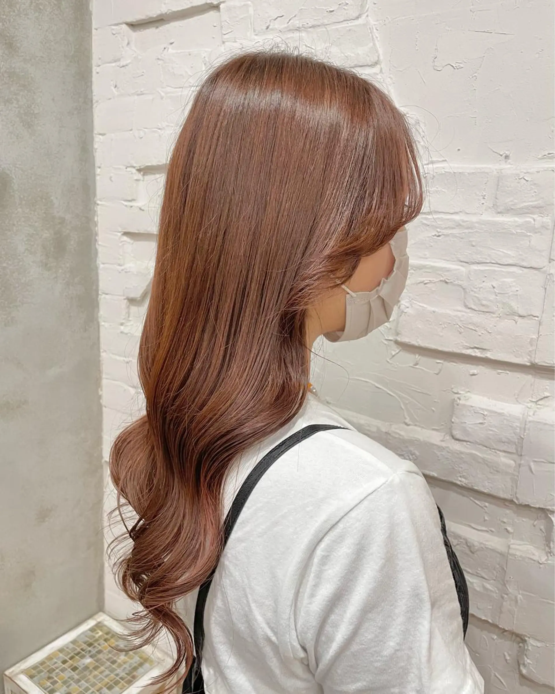 ロング カラー ヘアアレンジ カット ヘアカラー トリートメント 【ピンク/韓国ヘア/ ヘアセット】亜海のヘアスタイル