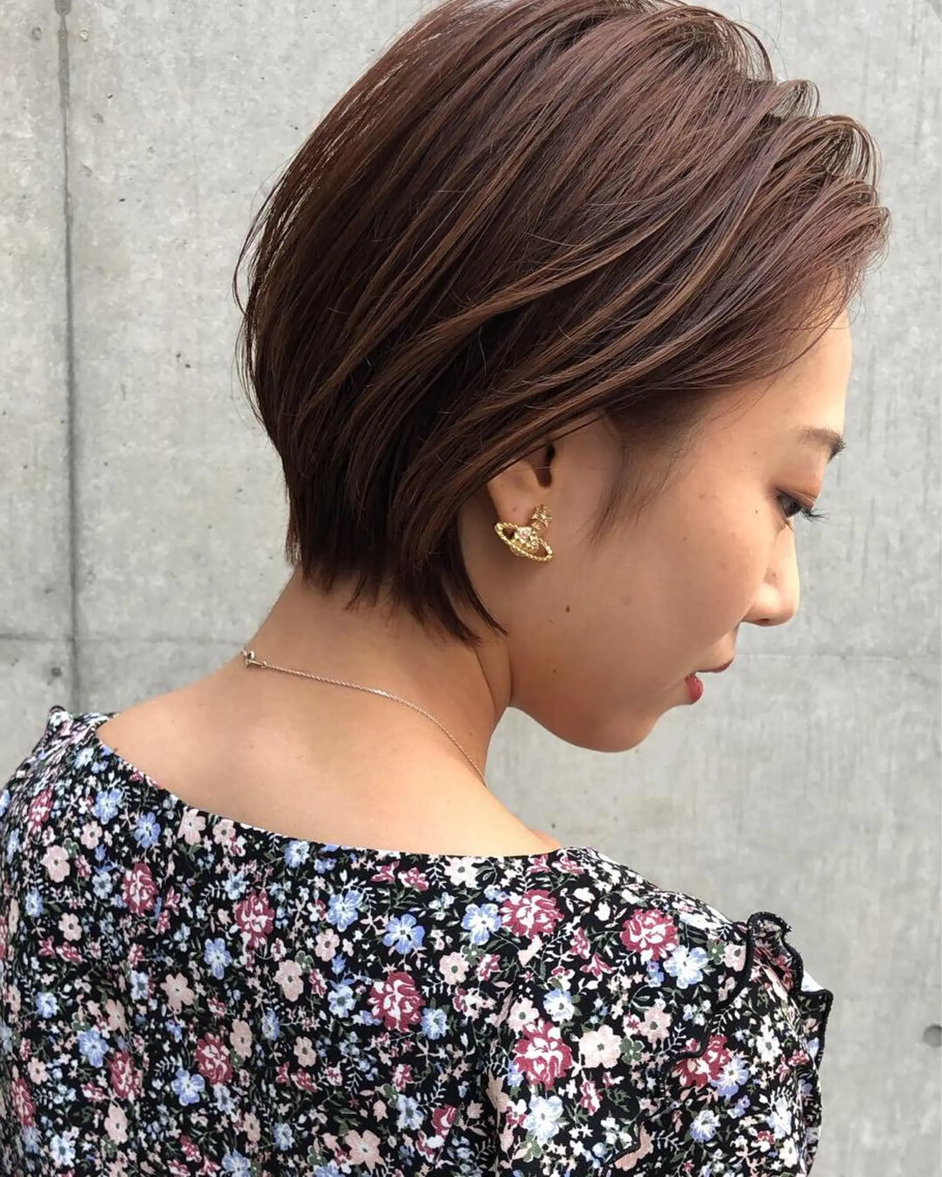 ショート 切りっぱなしボブ アッシュ ボブ 外国人風カラー ハイライト ショート職人 美容師【KENTA】のヘアスタイル