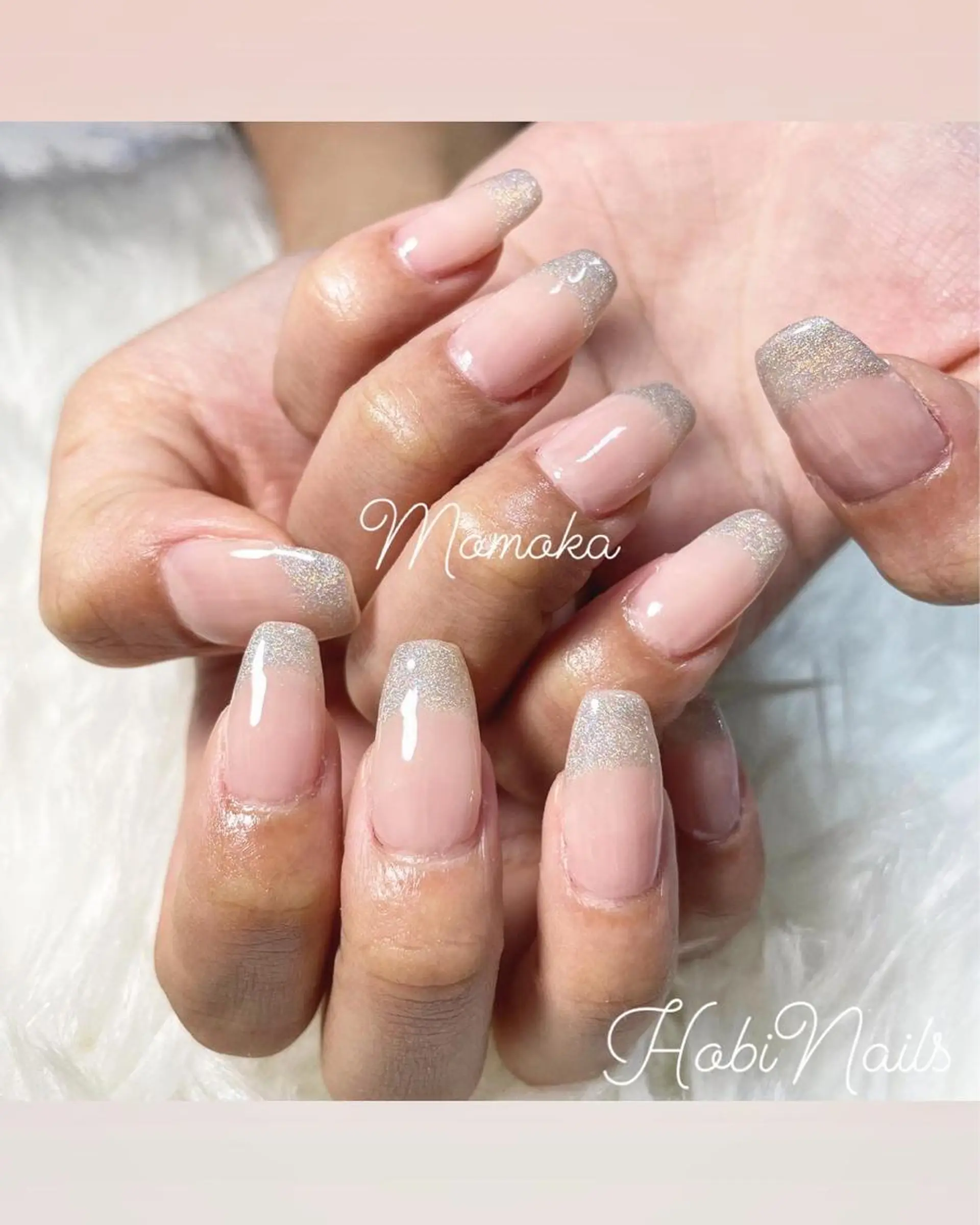 ネイル 長さ出し Momo nailsalonのネイルデザイン