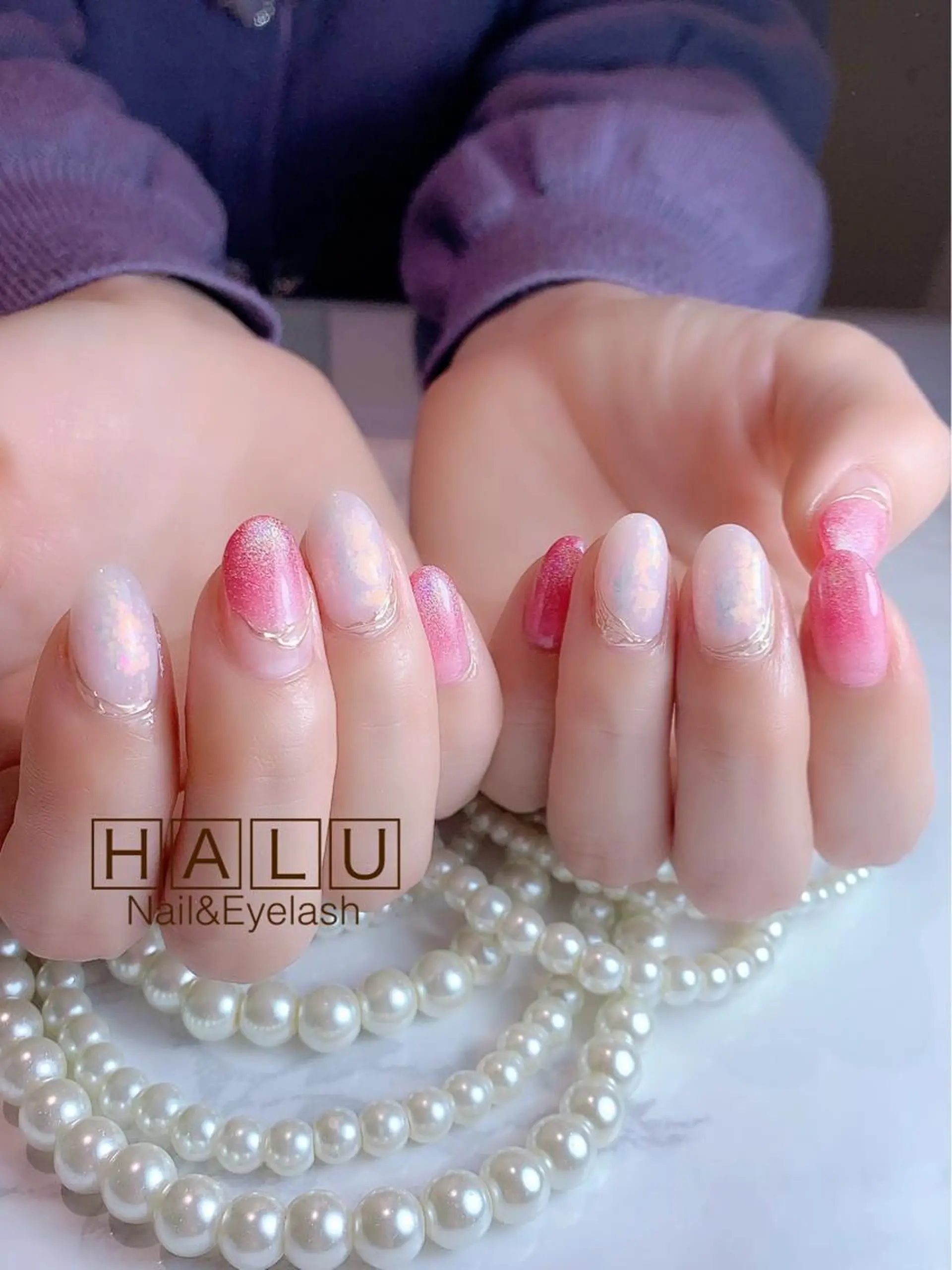 ネイル キラキラネイル 春ネイル HALU ハルのネイルデザイン