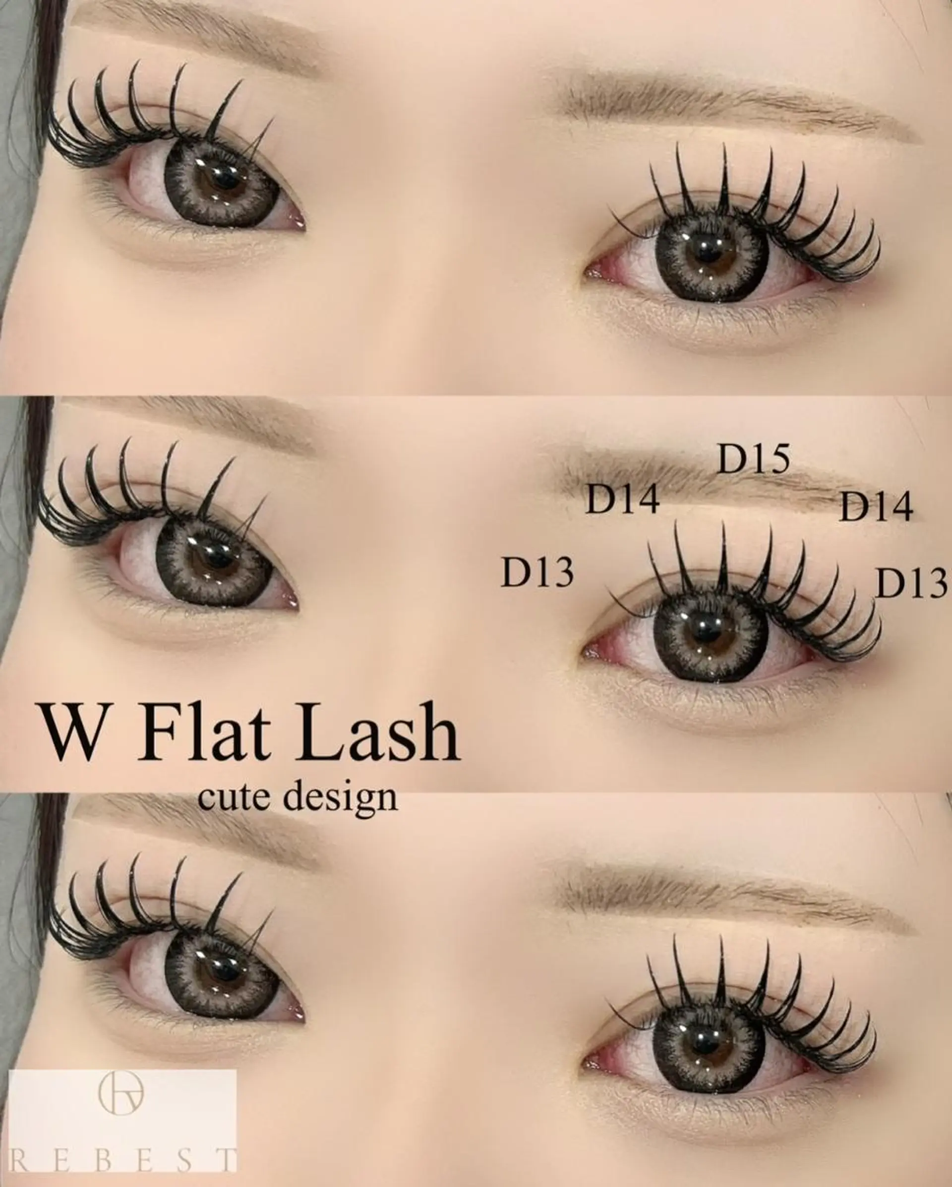 マツエク・マツパ Lashlift 👁️REBESTのマツエク・マツパデザイン