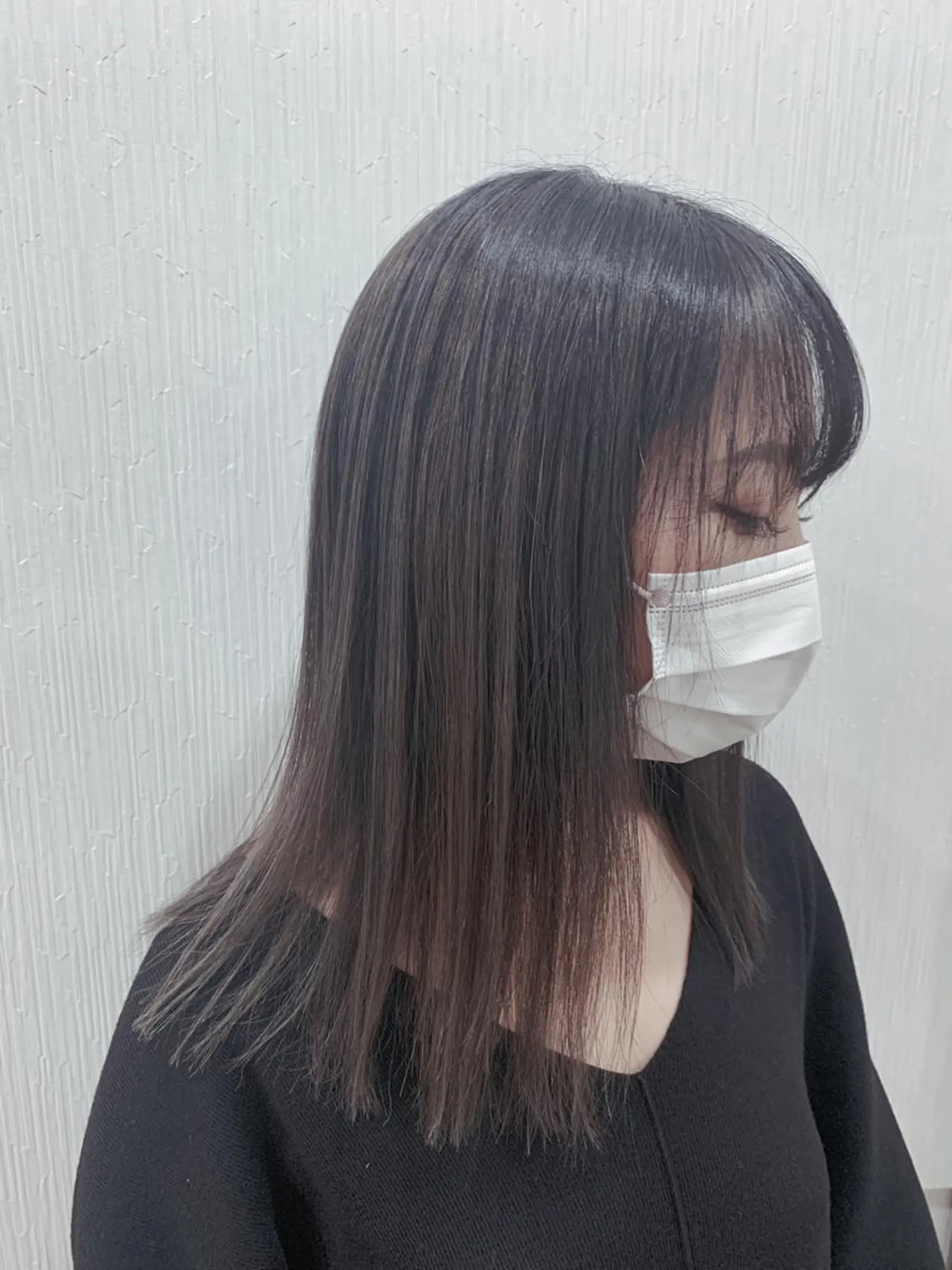 ロング カラー レイヤーカットモデル 募集/藤原一真のヘアスタイル