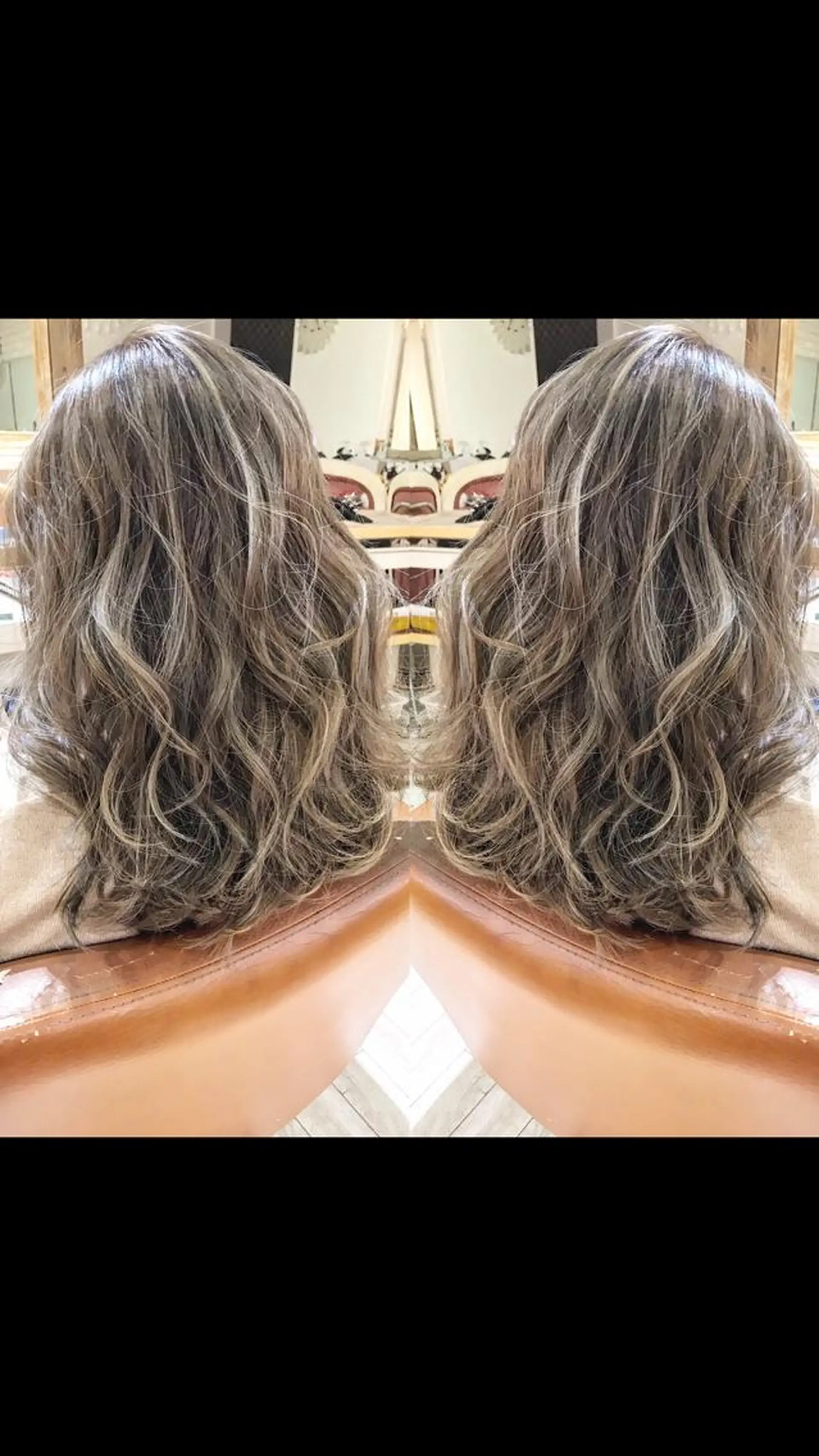 ミディアム カラー 美魔女 美容師NAOのヘアスタイル