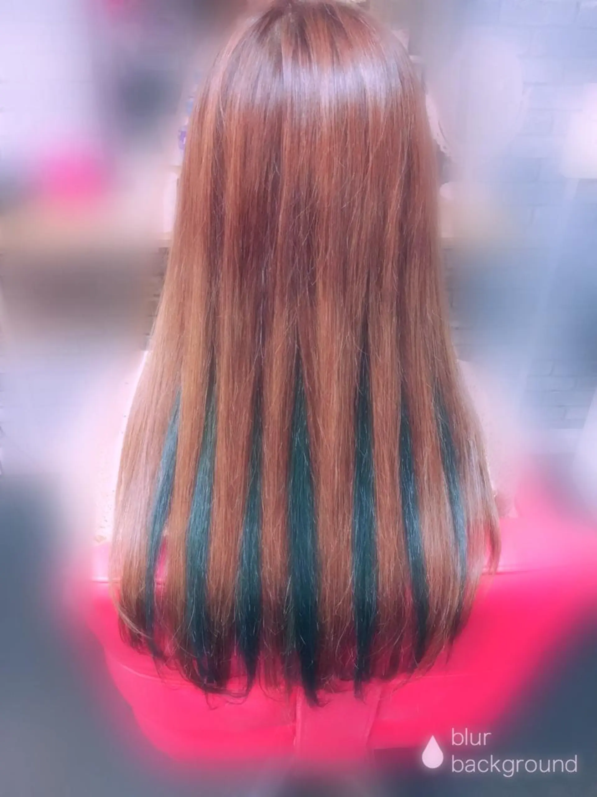 ロング カラー インナーカラー ヘアカラー トリートメント しー ちゃんのヘアスタイル