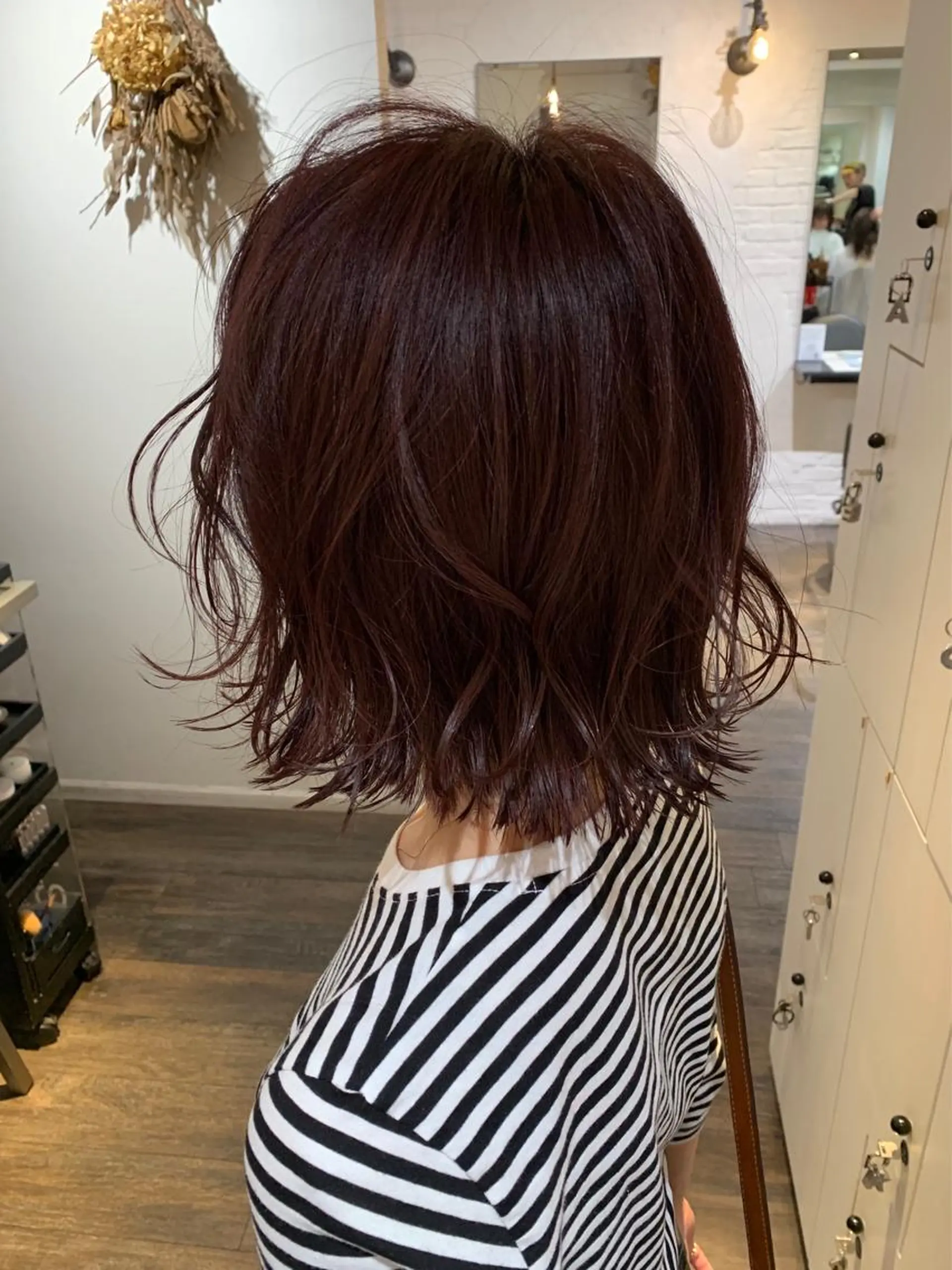 ミディアム カラー 安村 美奈のヘアスタイル