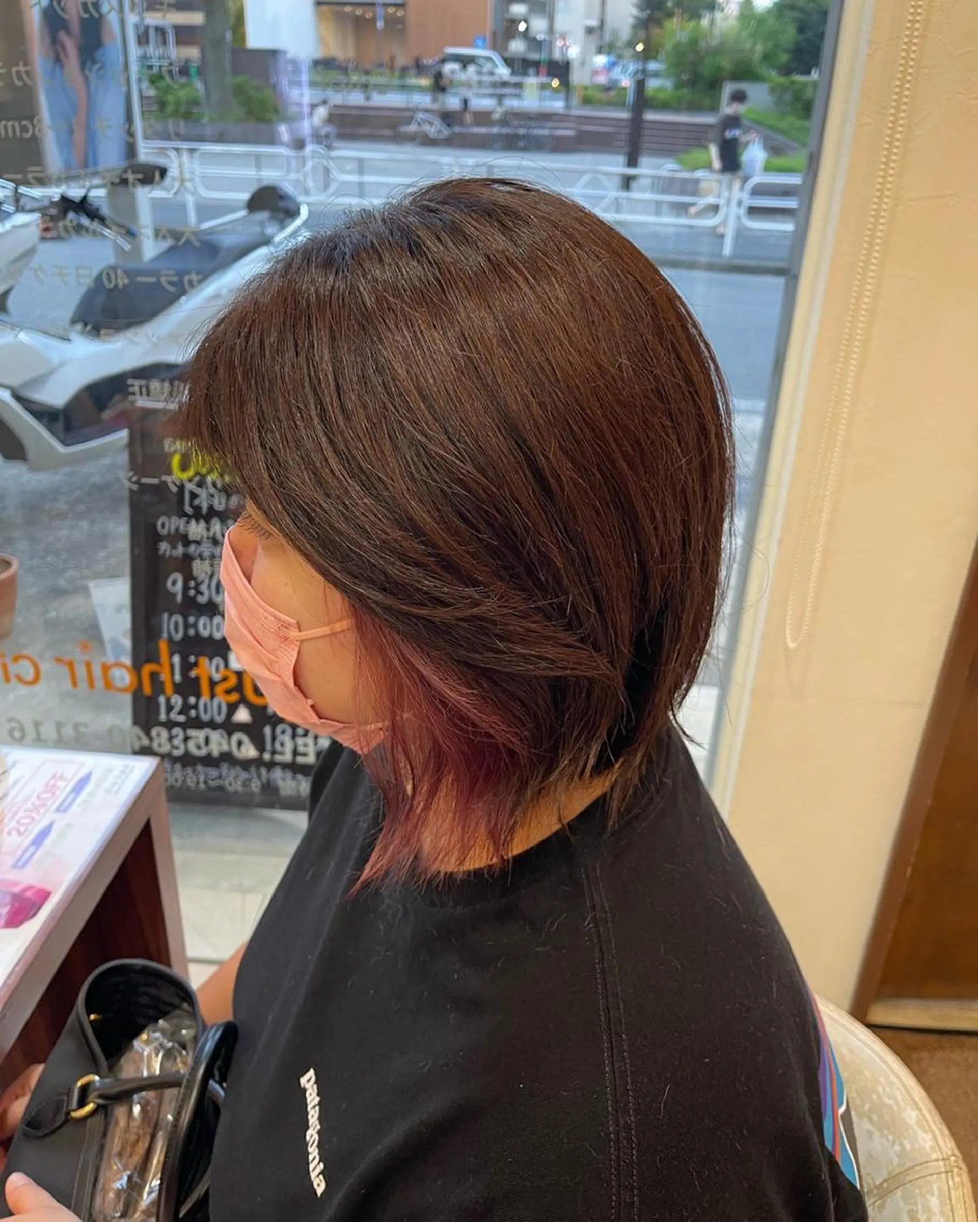 ショート カラー ダブルカラー ハイライトカラー インナーカラー ピンクカラー ハイライト justbeauty CiNQのヘアスタイル