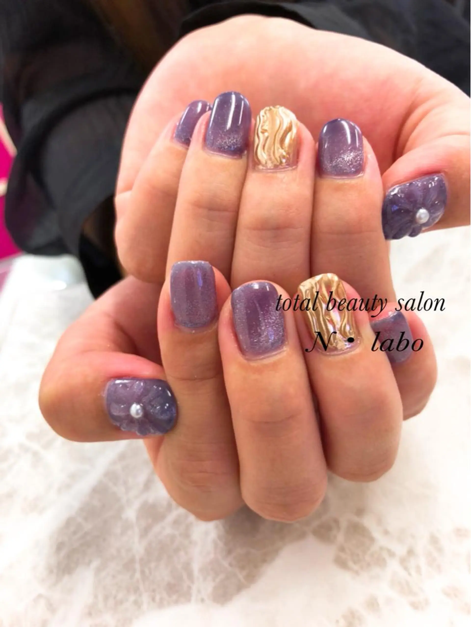 ネイル マグネットネイル ミラーネイル Gracias. rieのネイルデザイン