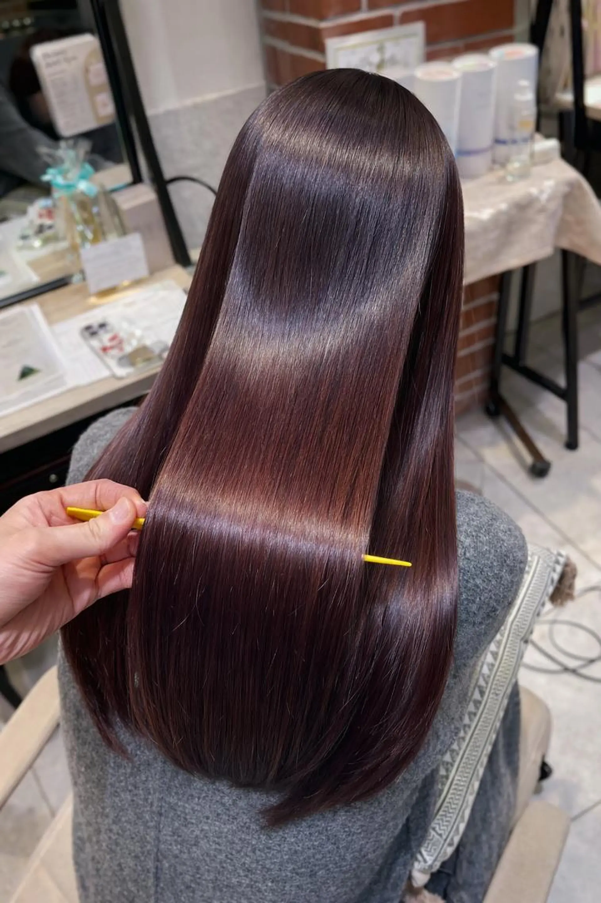 ロング カラー カット ヘアカラー 縮毛矯正 生涯の”美”パートナ ーQUATRO鈴木のヘアスタイル