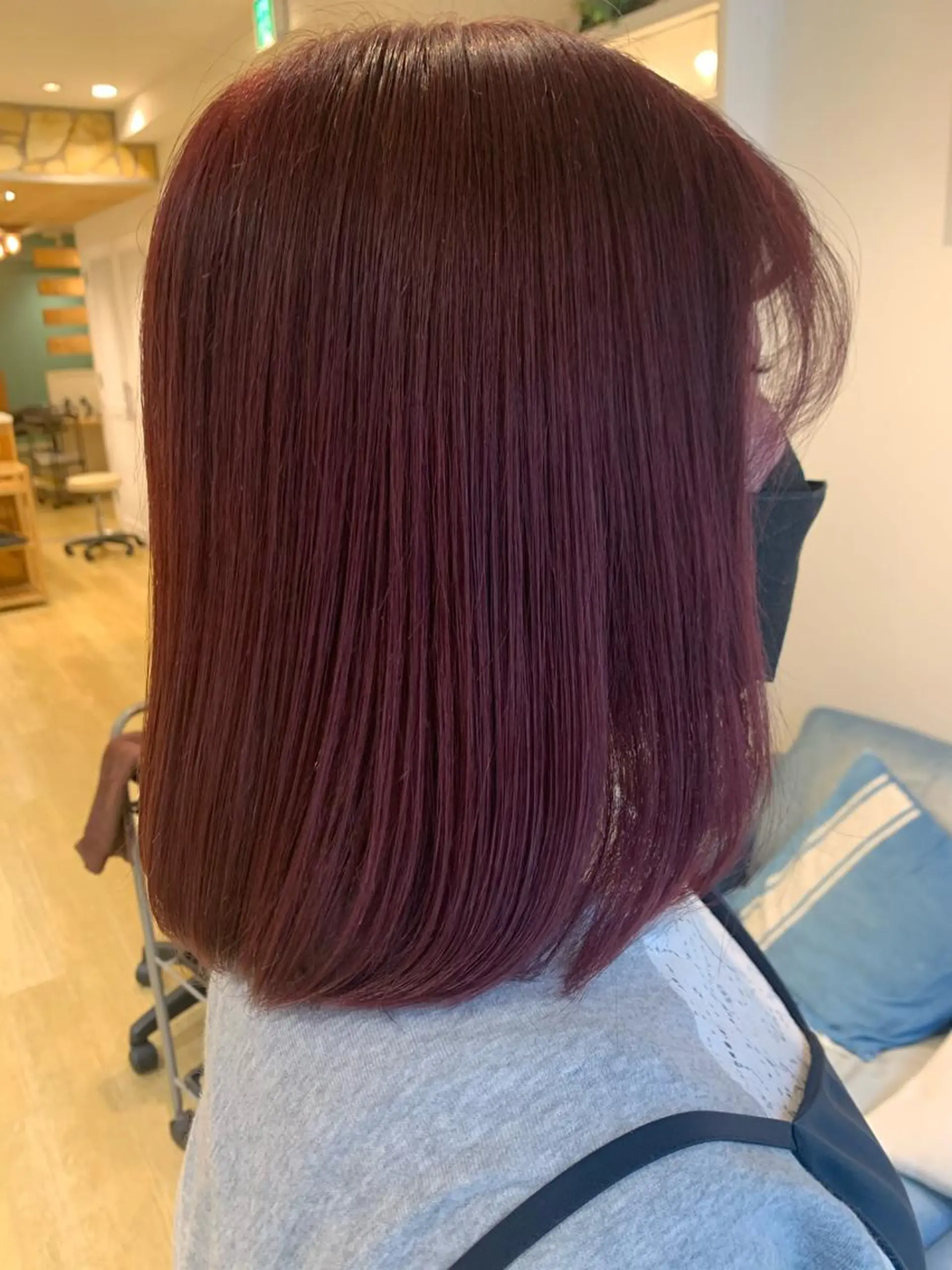 ミディアム ヘアカラー トリートメント 渋谷ハイトーン/ デザインカラー阿部のヘアスタイル