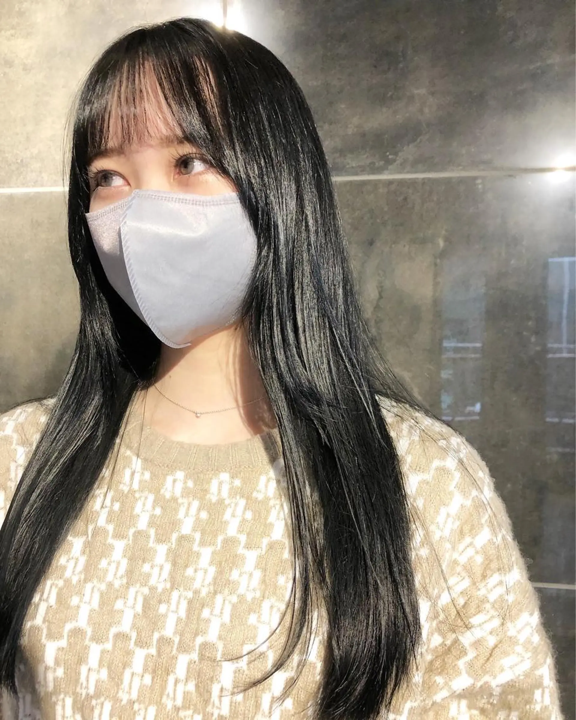 ロング カラー ヘアアレンジ 黒髪 透明感カラー ヘアカラー トリートメント メンズ特化✂️栗原 侑也のヘアスタイル