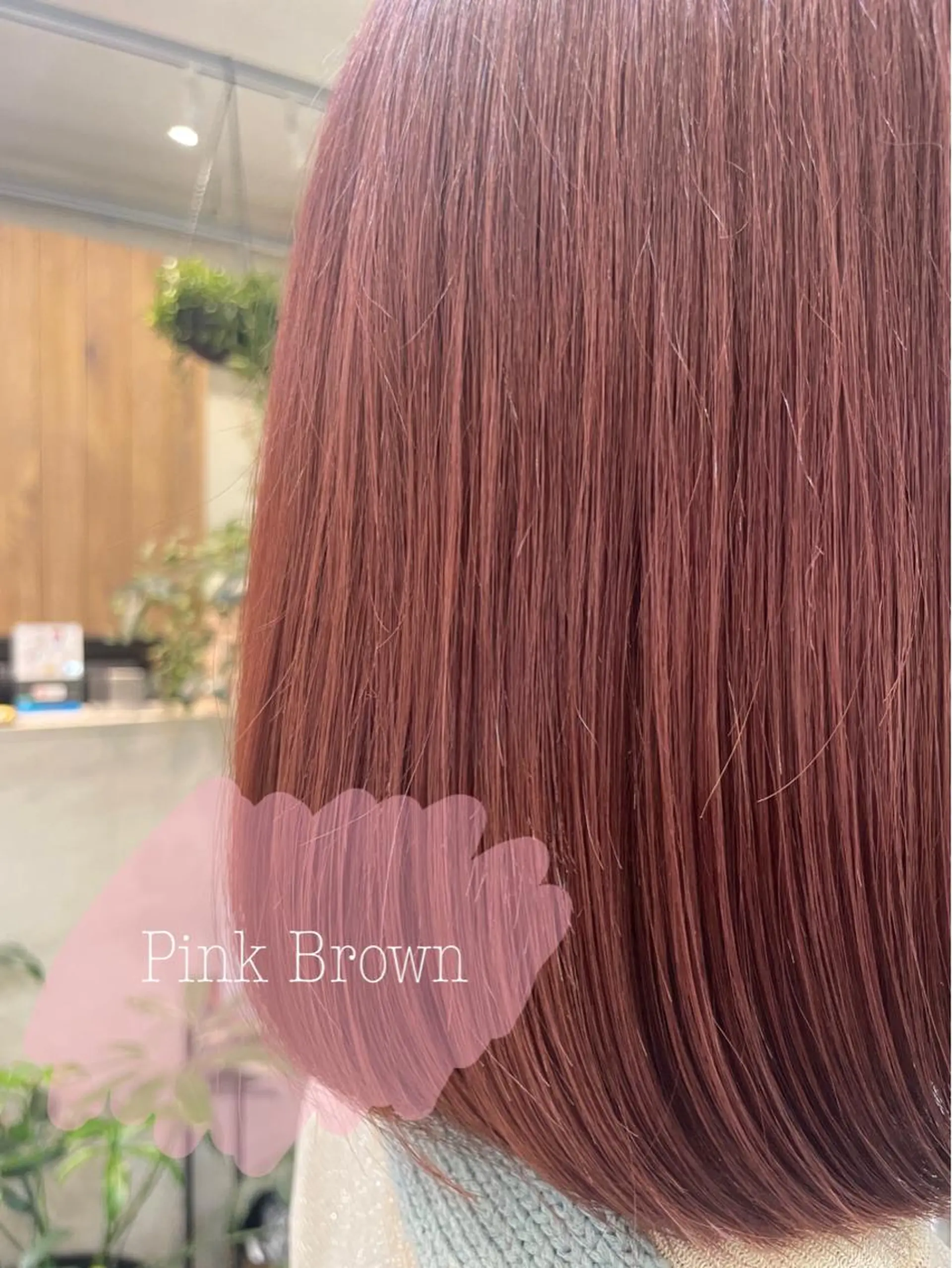 ショート ピンクブラウン 似合わせカット‪// 鶴我万唯華のヘアスタイル