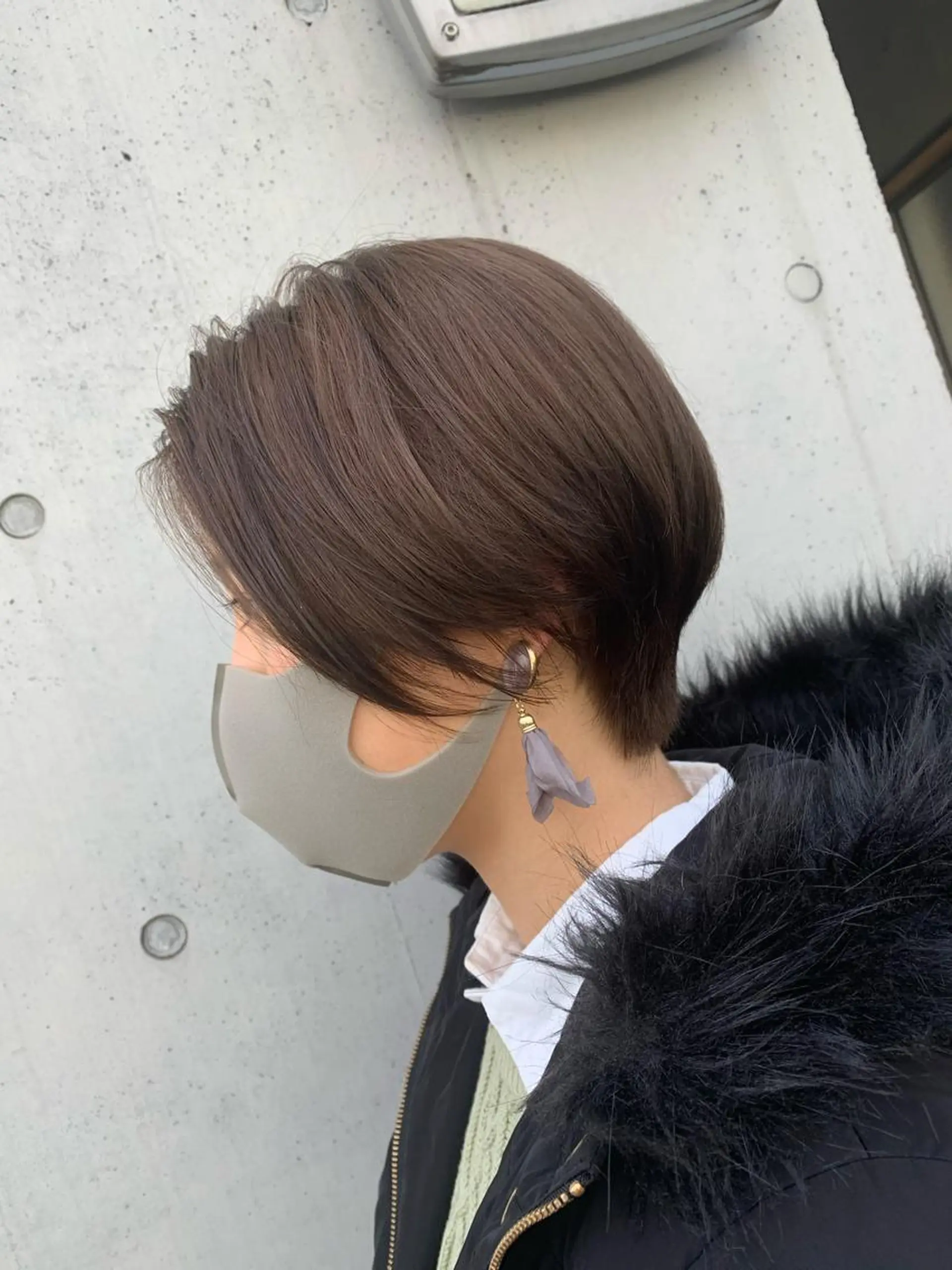 ショート ハンサムショート くびれヘア ショートヘア ヘアカラー 通い続けられるサロン ママ美容師　明日香のヘアスタイル