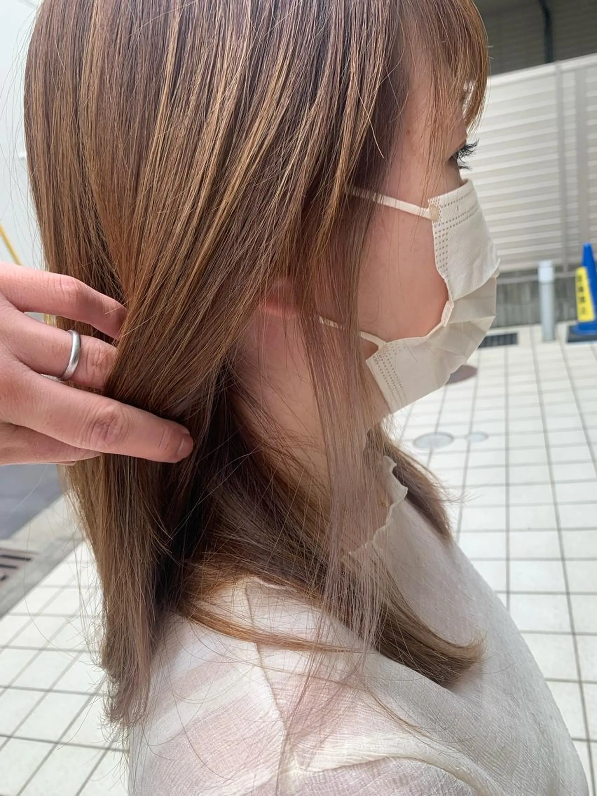 カラー ブリーチ インナーカラー 髪質改善 LIME 長野駅のヘアスタイル