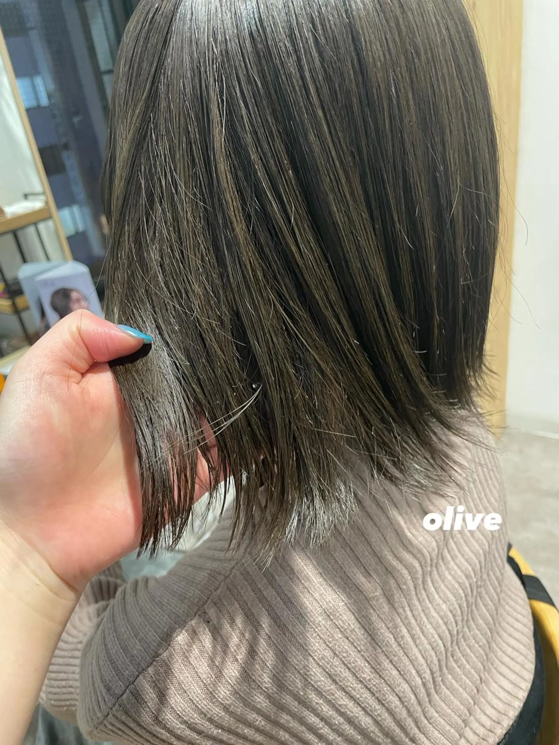 ミディアム カラー パーマ ヘアアレンジ 透明感カラー ヘアカラー 🌿AMANE🌿 sakiのヘアスタイル