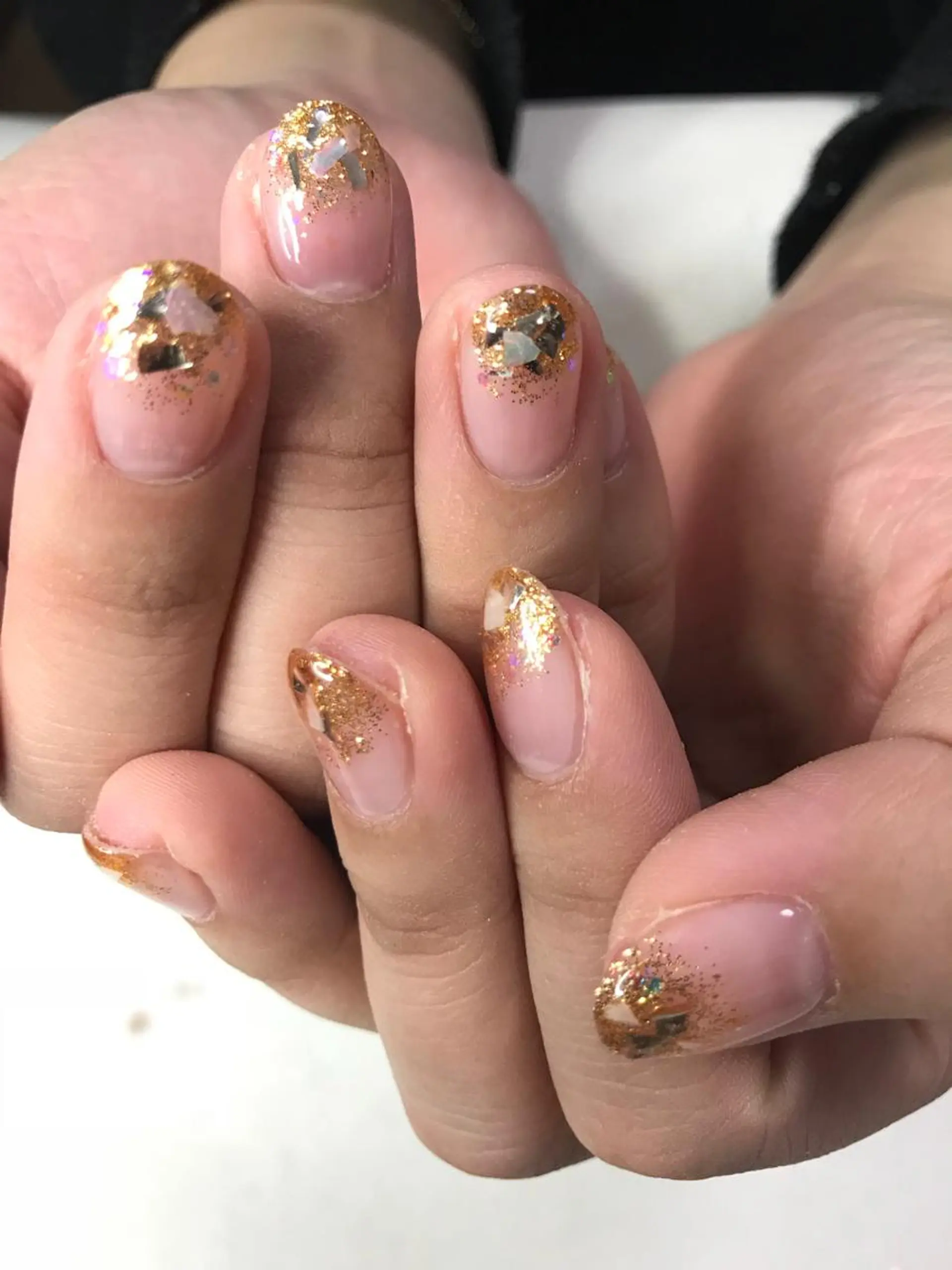 ロング ヘアアレンジ メンズ ネイル マツエク・マツパ アートネイル キラキラネイル Sunny side nailのネイルデザイン