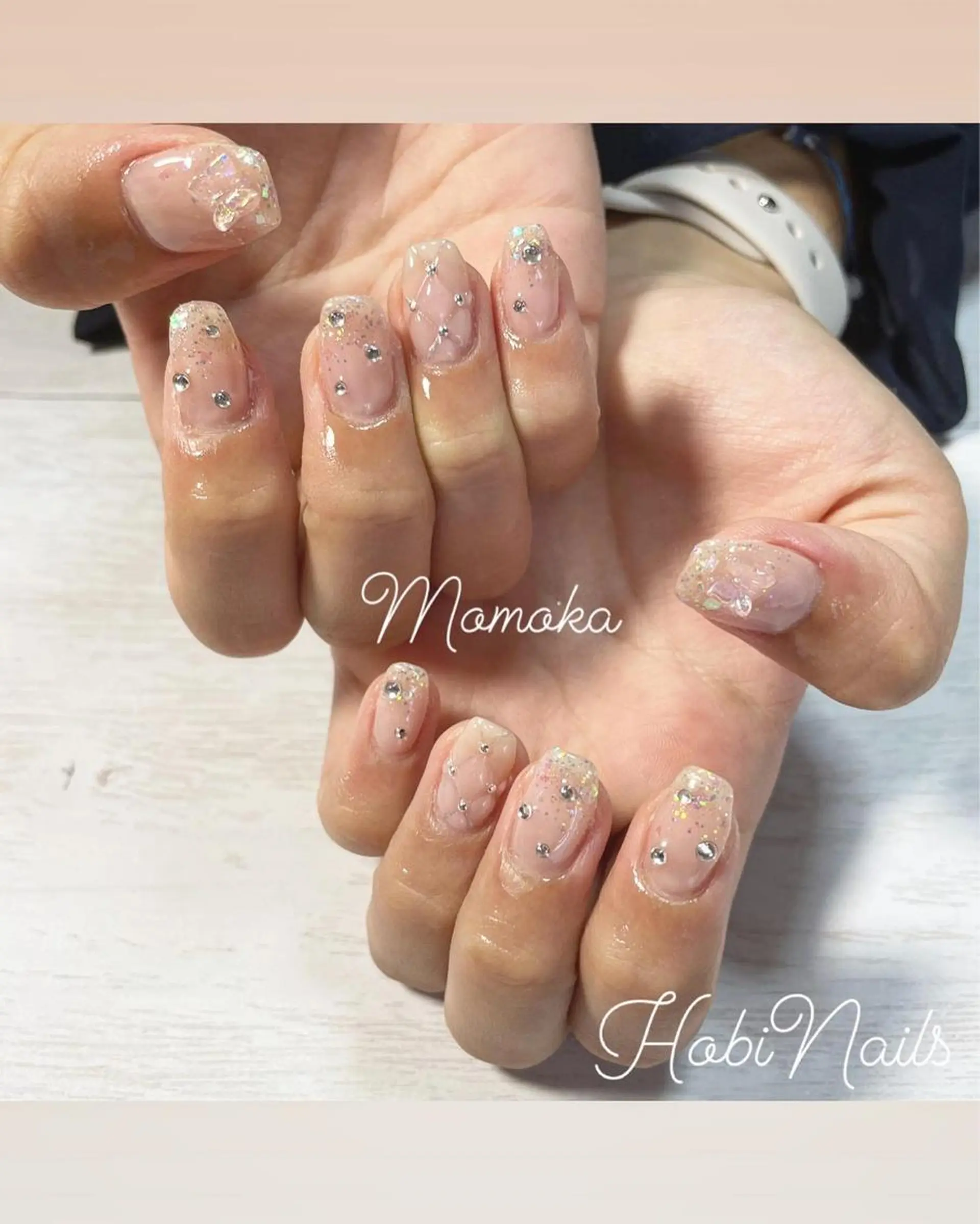 ネイル アートネイル グラデーション Momo nailsalonのネイルデザイン