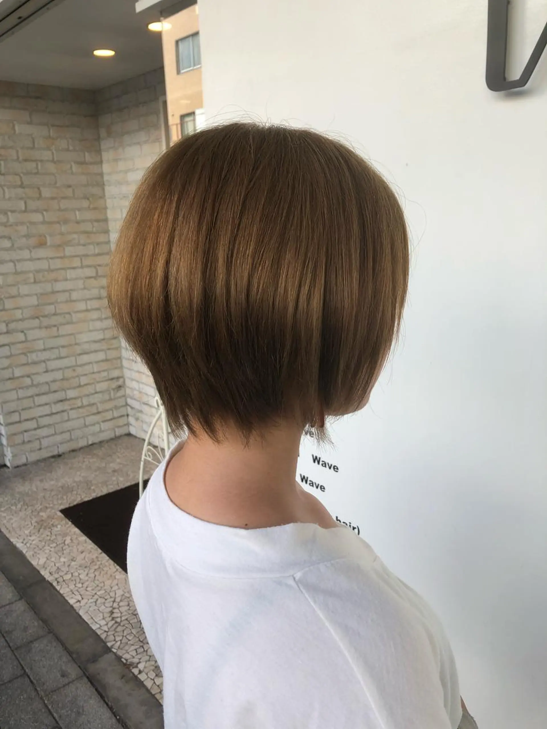 ショート カラー ベージュカラー ブリーチ グレージュ カット シェアサロン　シエナ所属・東條 克義のヘアスタイル