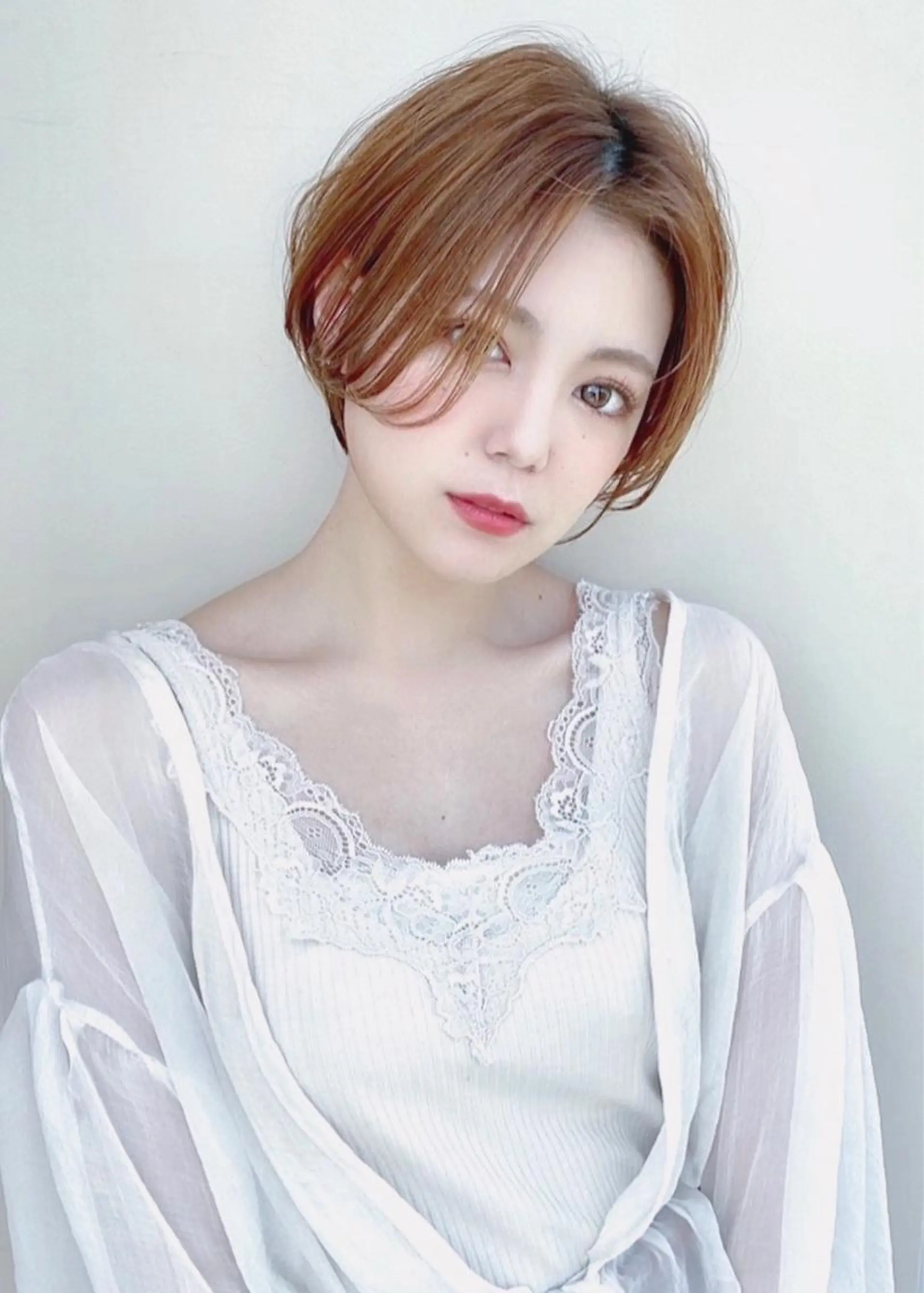 ショート カラー ショートボブ ボブ ショートヘア 小顔カット 伊奈 航平のヘアスタイル