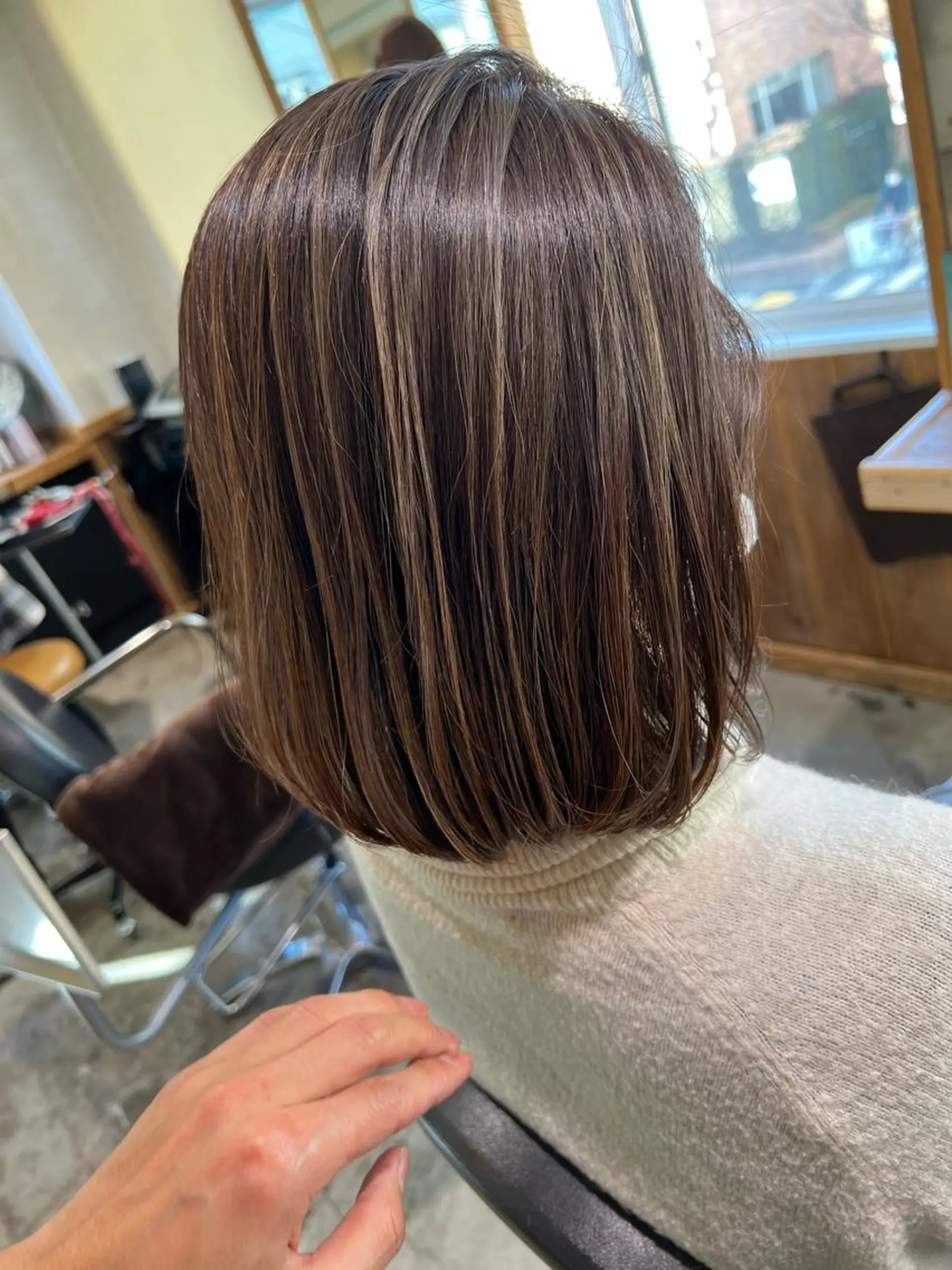 ショート ハイライト カット ヘアカラー トリートメント 舘野 太嘉宏のヘアスタイル