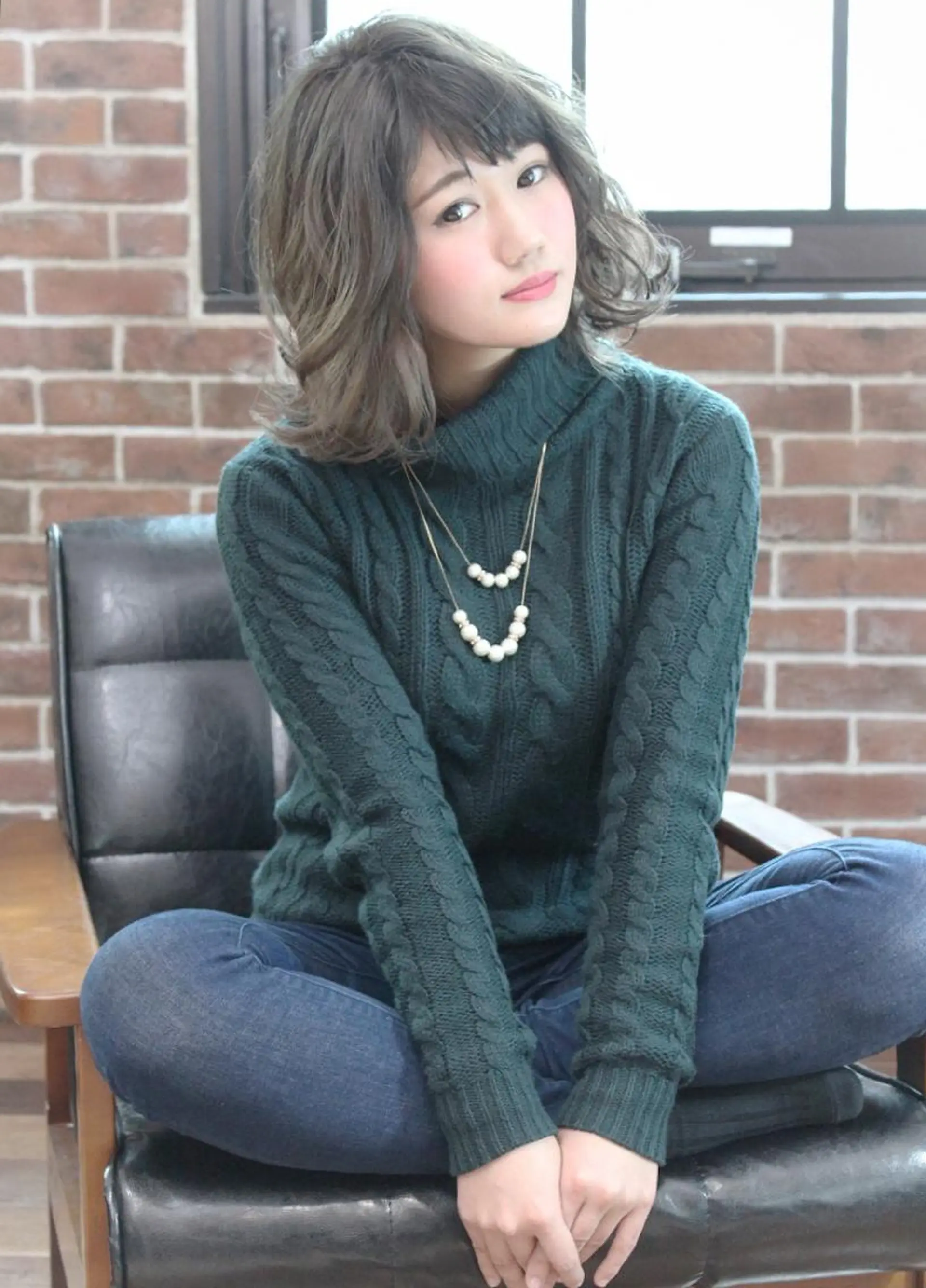 ミディアム セミロング カラー パーマ 🤲ヘッドスパ🤲 たにぐちあつし🤲のヘアスタイル