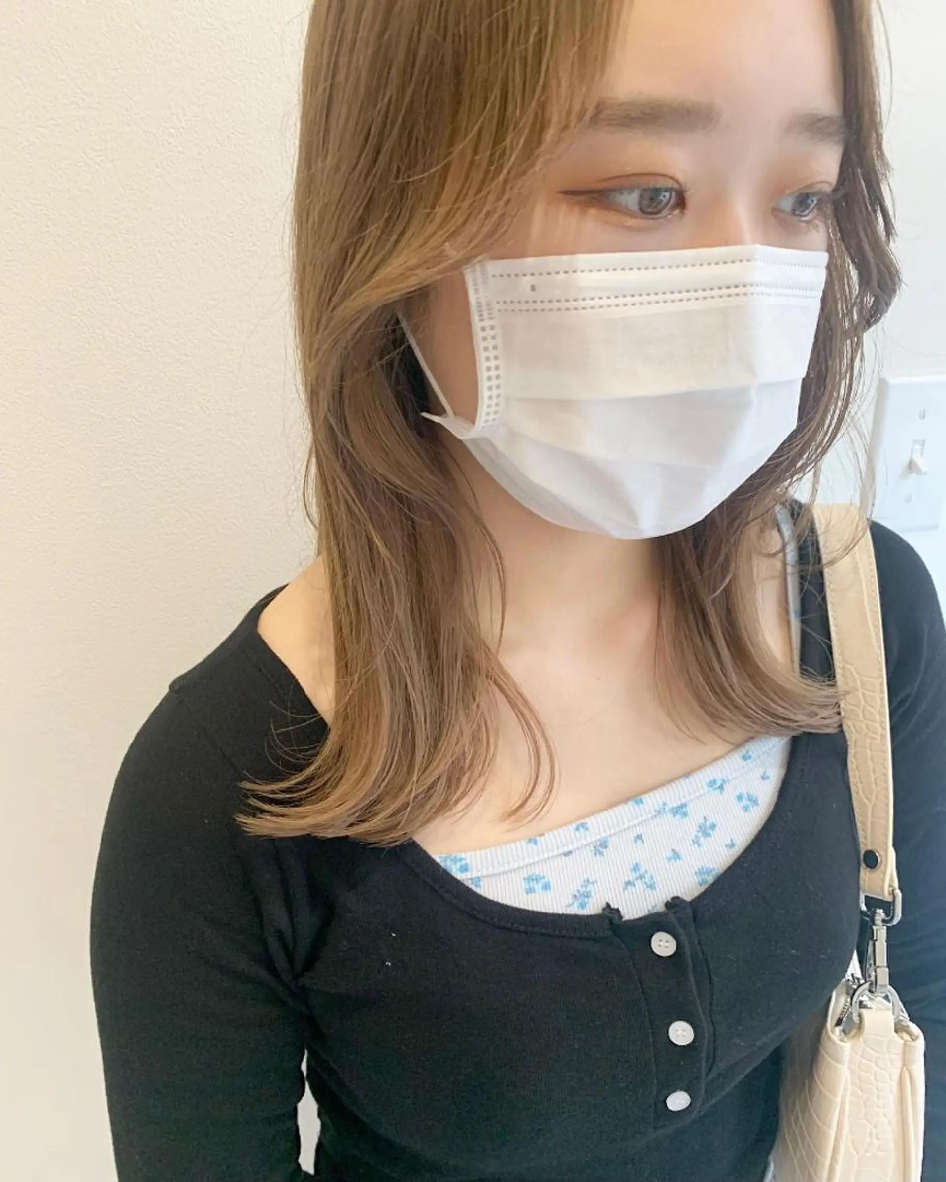 ミディアム カラー 顔まわりレイヤー 韓国風ヘア レイヤーカット ウルフカット カット MARU パーマ/レイヤーのヘアスタイル