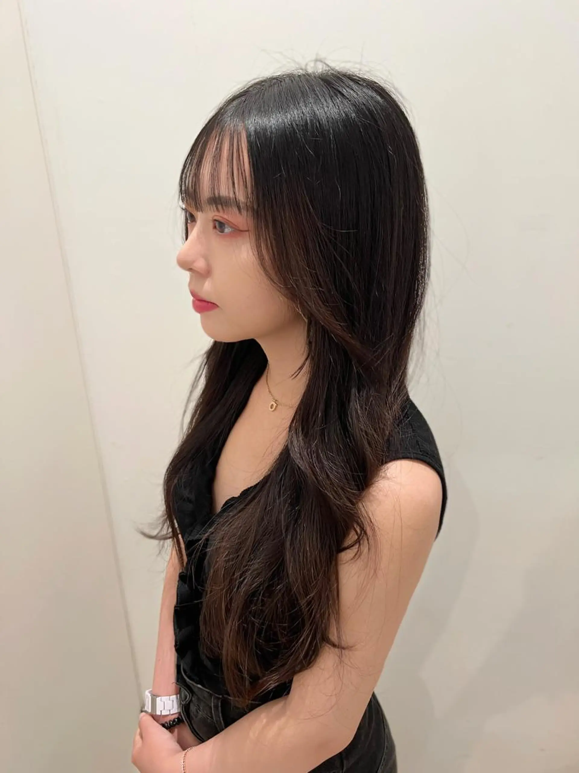 ロング 艶カラー/髪質改善 顔まわり/内藤　輝のヘアスタイル