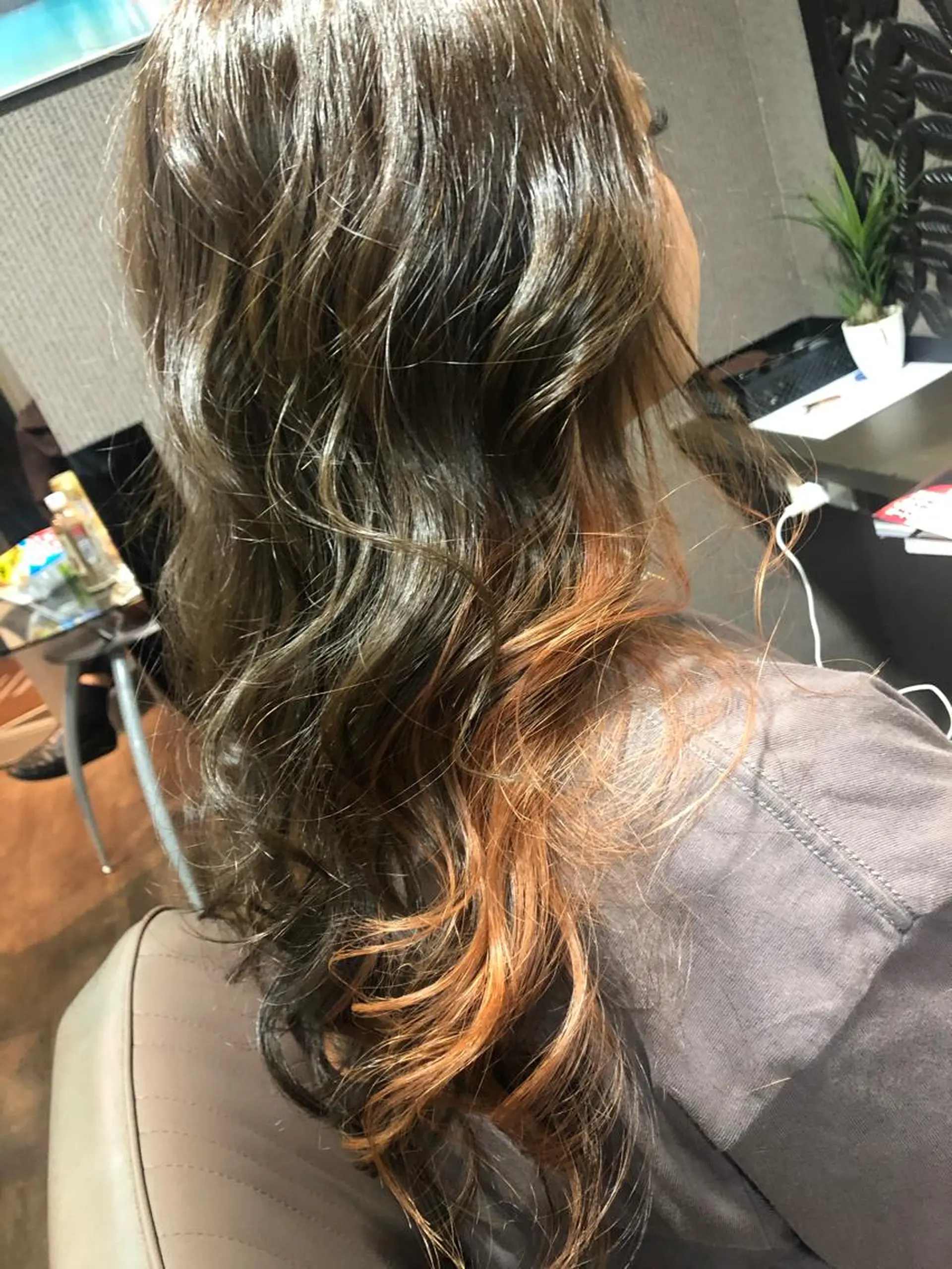 ロング カラー カット ヘアカラー トリートメント pep natsumiのヘアスタイル