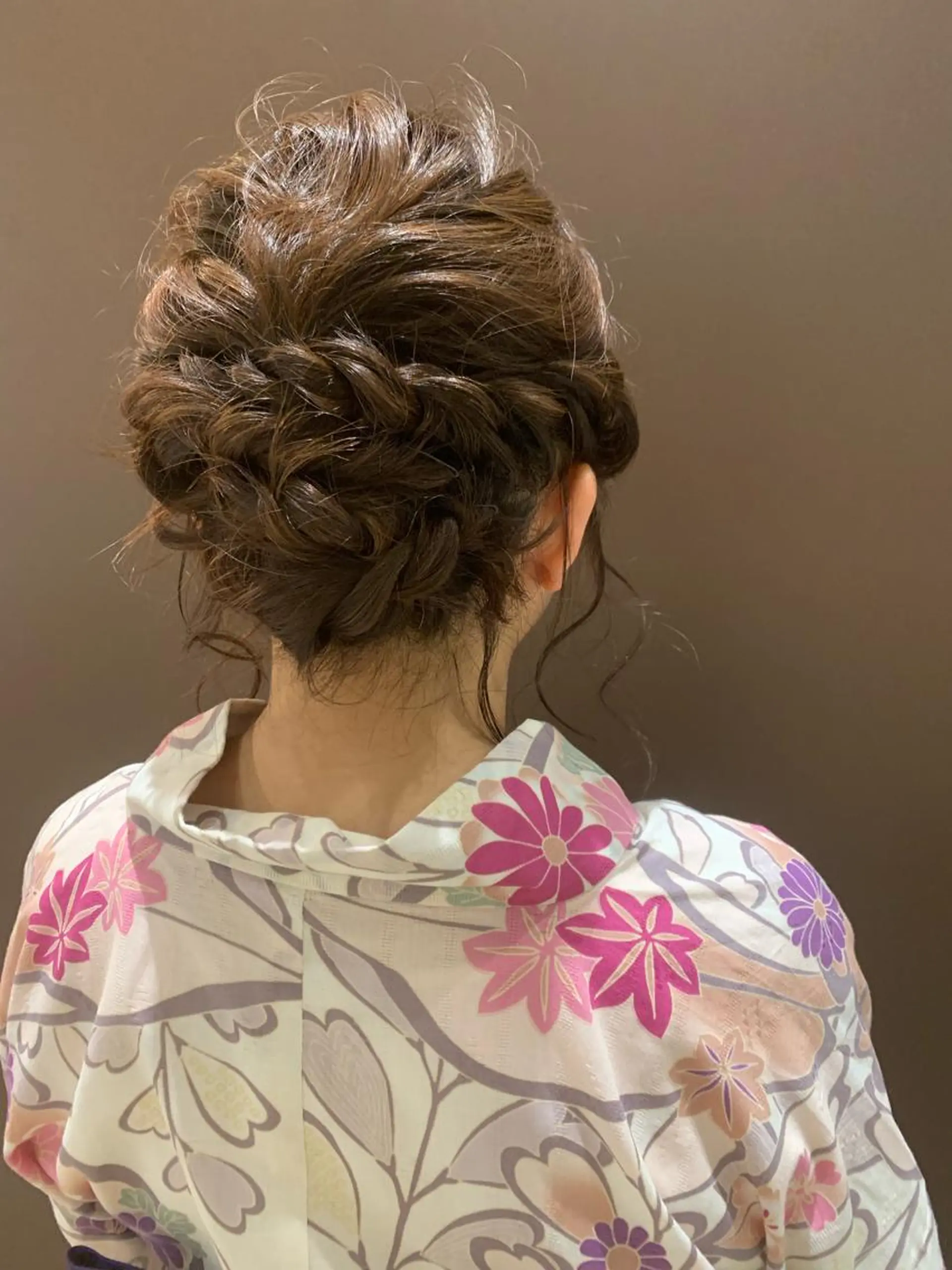 セミロング ヘアアレンジ きむえり/髪質改善 /うねり広がり改善のヘアスタイル