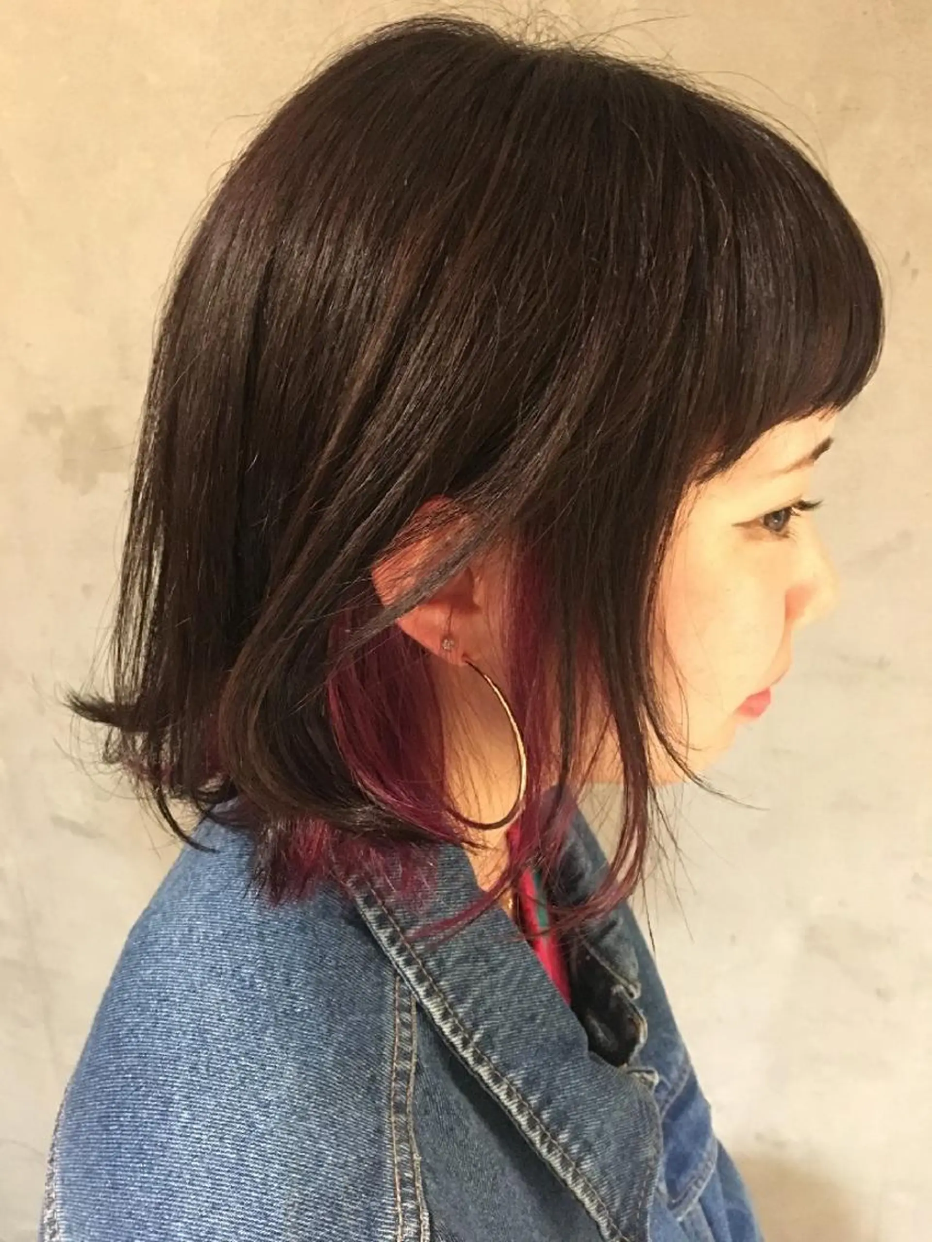 ショート カラー アッシュ インナーカラー ラベンダーカラー ラベンダーアッシュ ピンクカラー coii コイ【原宿/表参道】のヘアスタイル