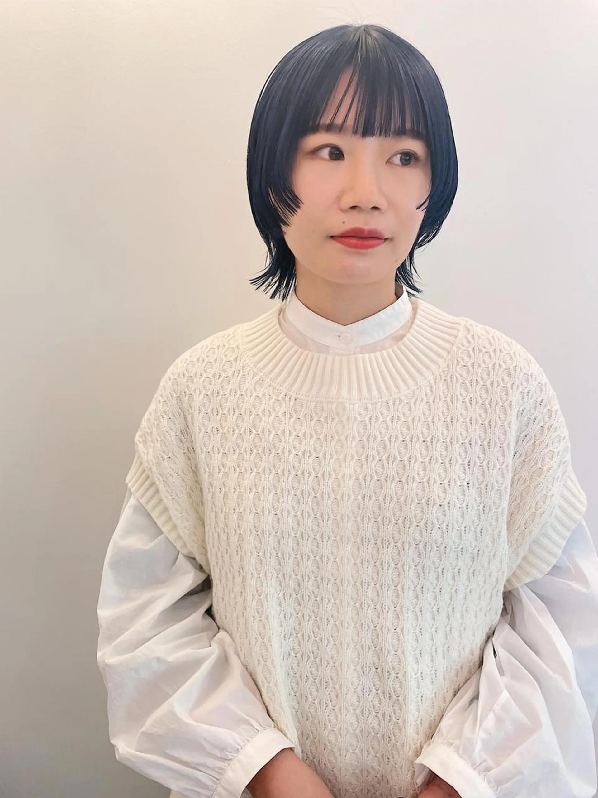 ミディアム カラー パーマ 💖美髪矯正💖 辻未侑のヘアスタイル